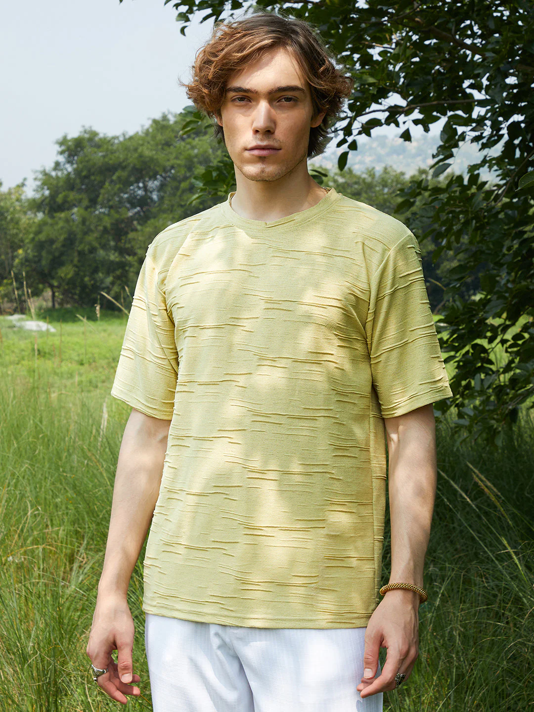 Solid Creased T-Shirt - Image 2