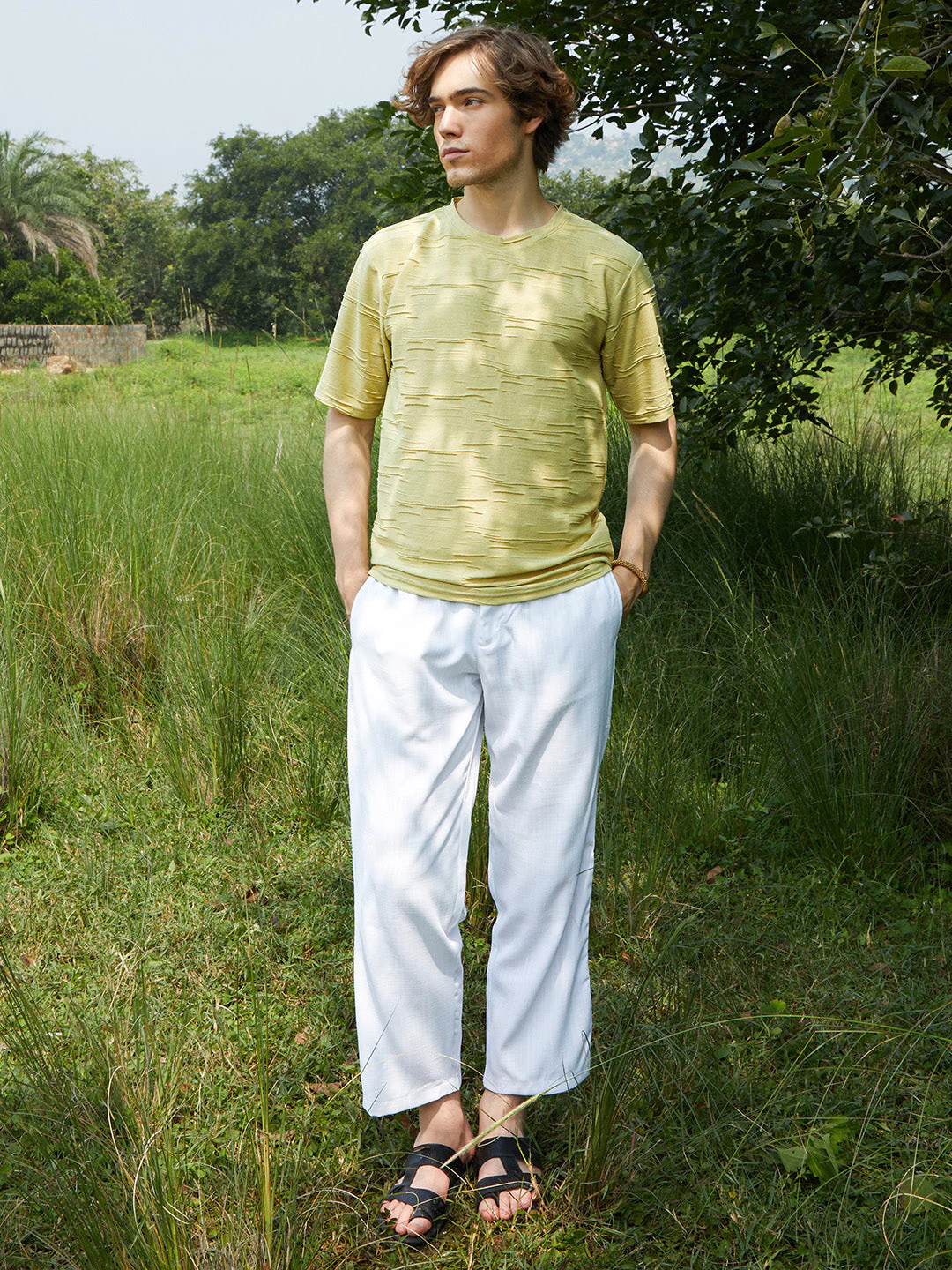Solid Creased T-Shirt - Image 5