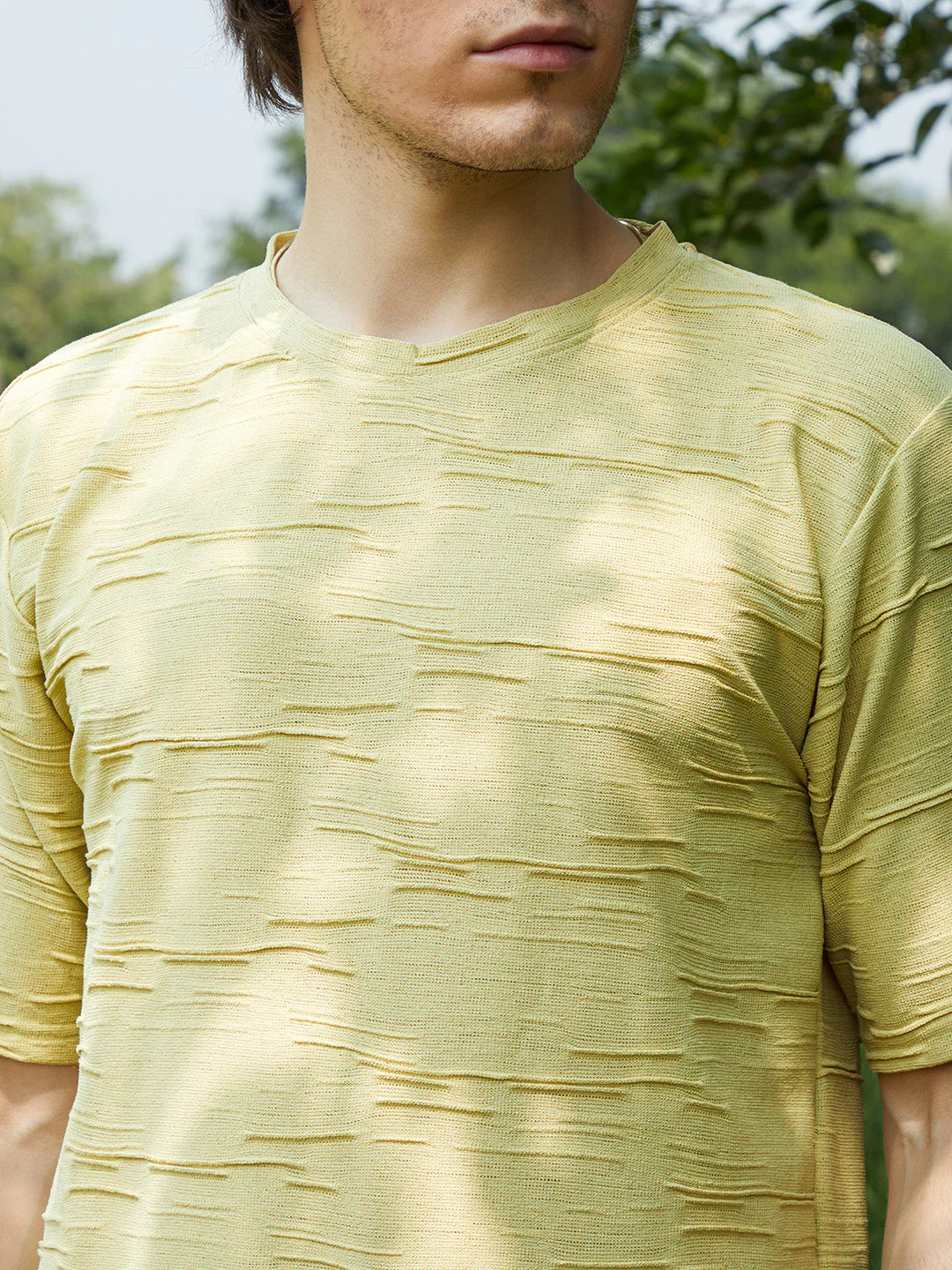 Solid Creased T-Shirt - Image 7