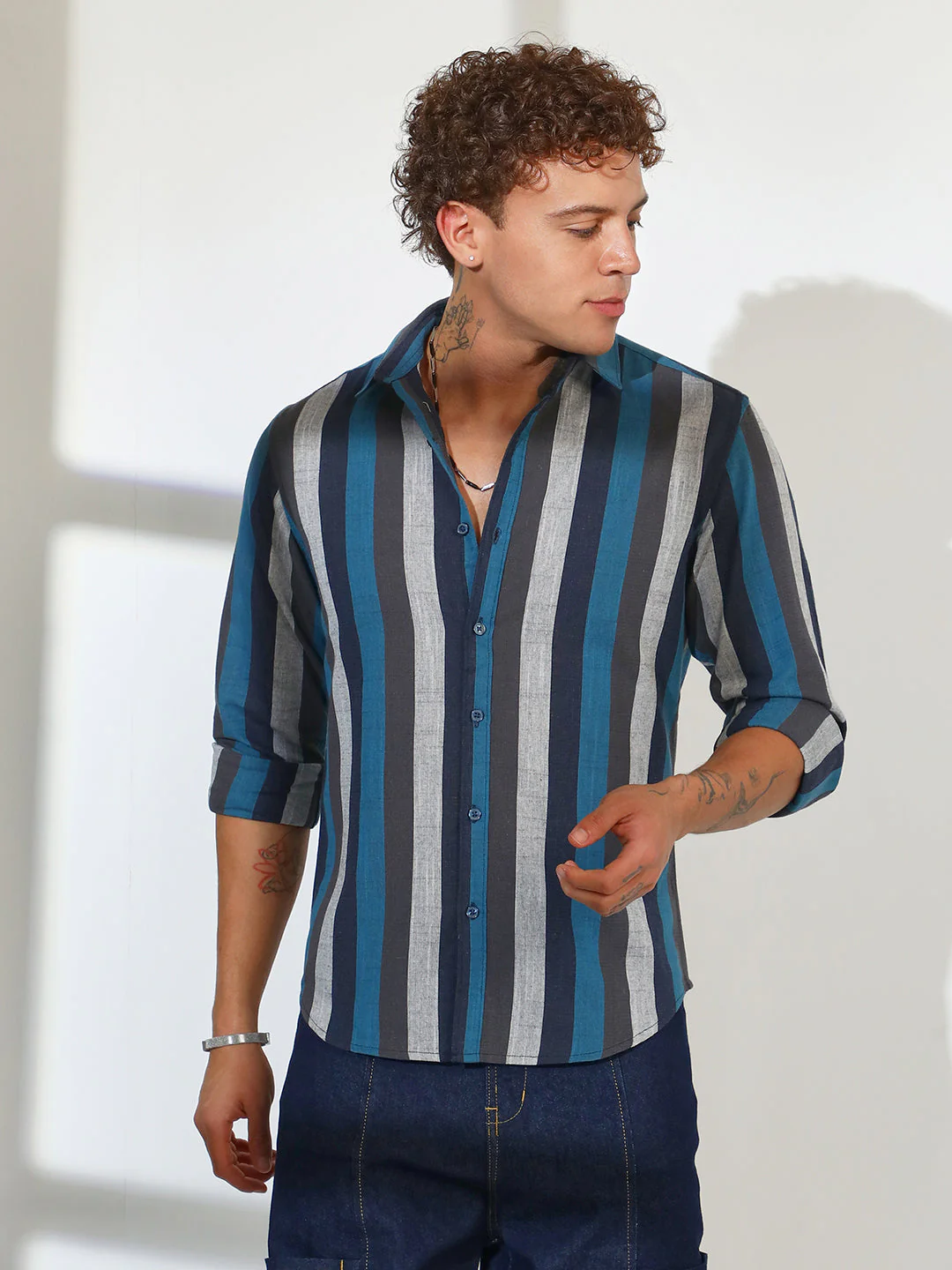 Block-Striped Shirt - Image 2