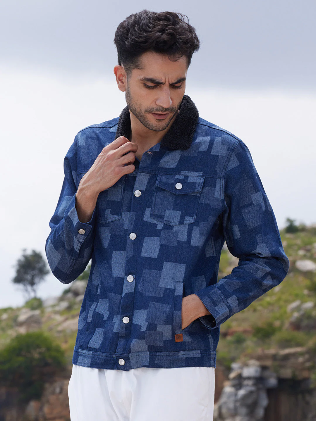 Bar Striped Quilted Jacket - Image 3