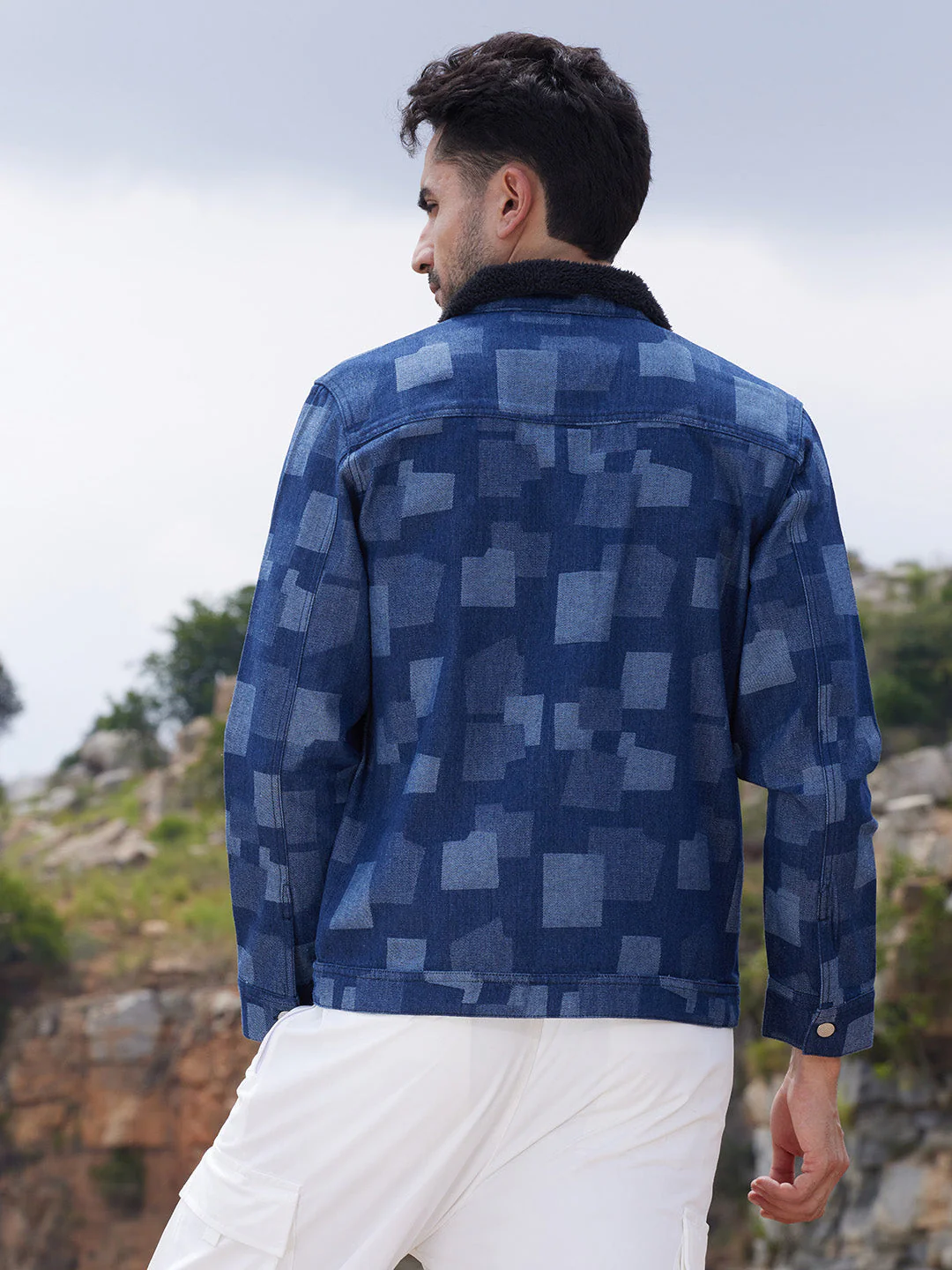 Bar Striped Quilted Jacket - Image 4