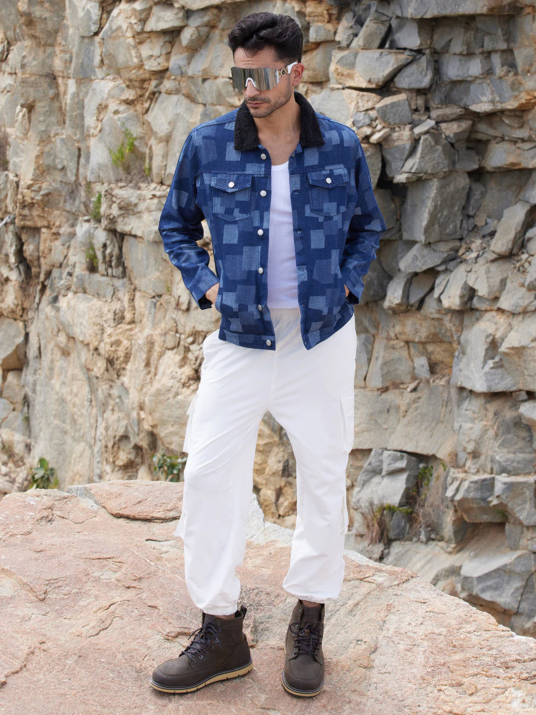 Bar Striped Quilted Jacket - Image 6