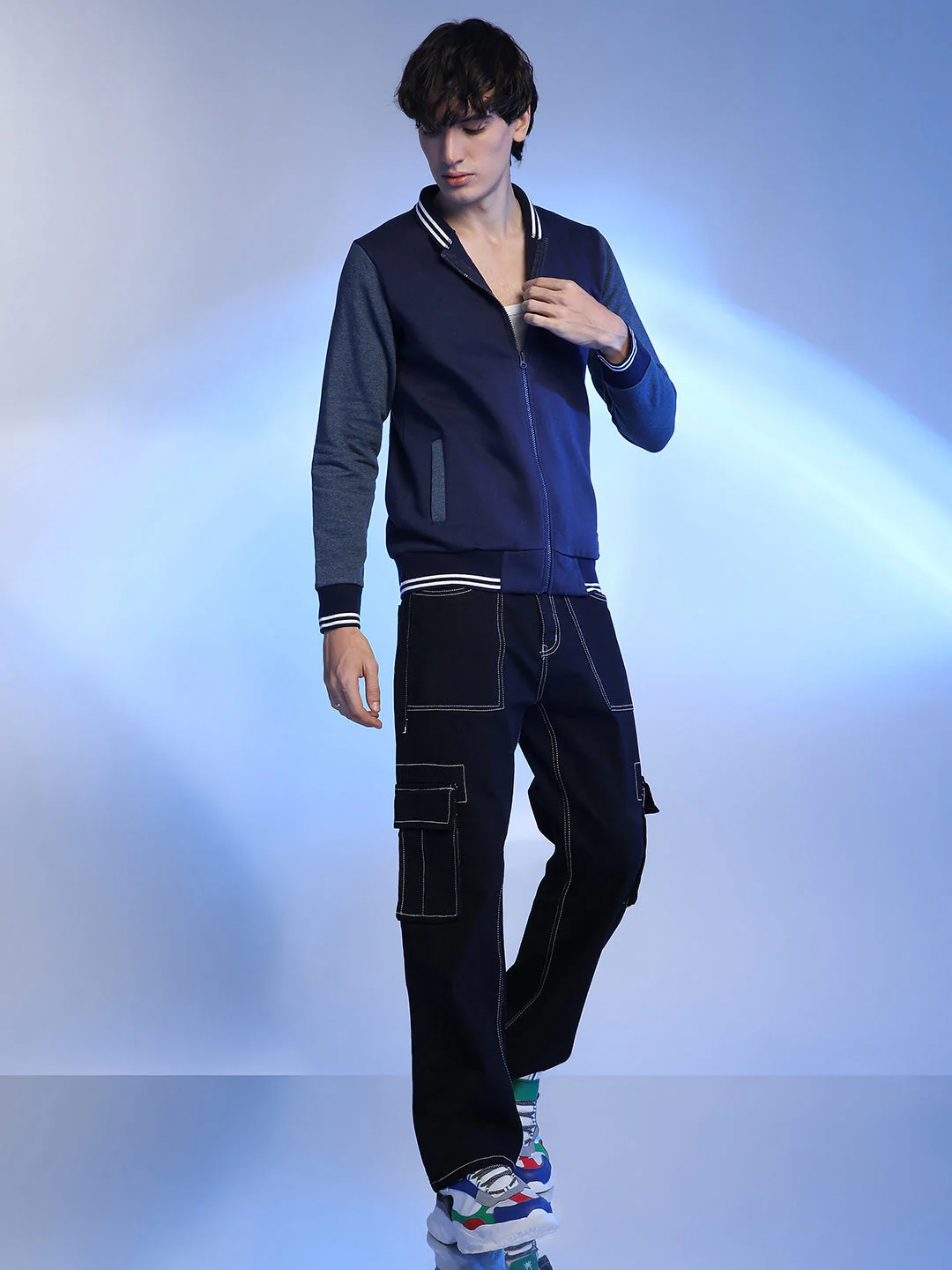 Block Bomber Jacket - Image 5