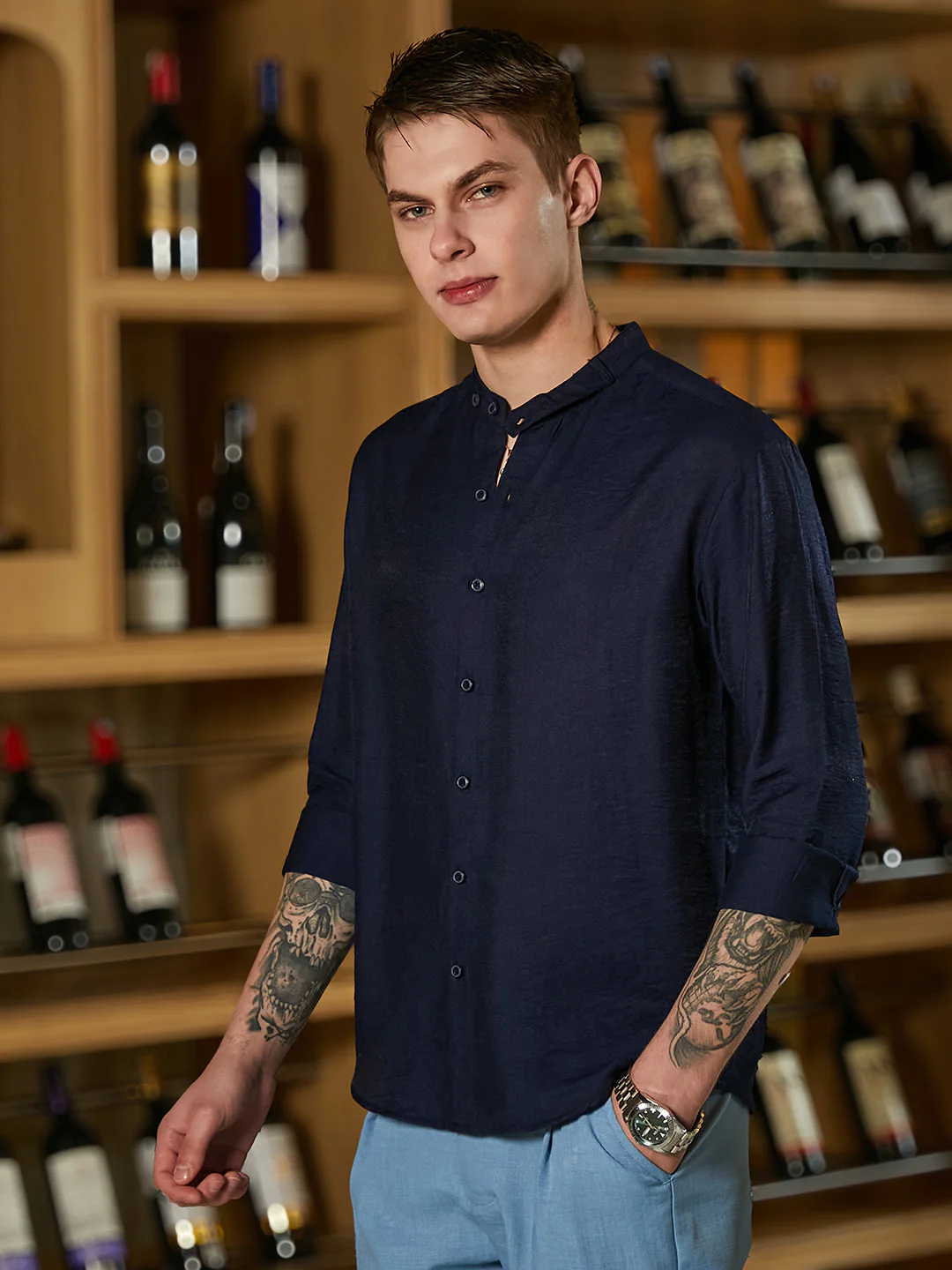 Breezy Mandarin Shirt - Image 3