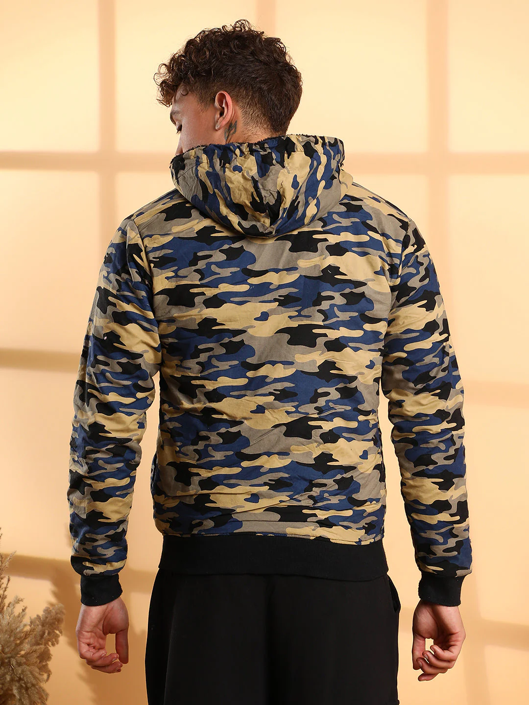 Camouflage Hoodie With Insert Pocket - Image 4
