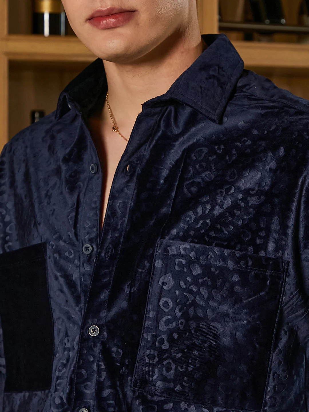 Cheetah Velvet Oversized Shirt - Image 6