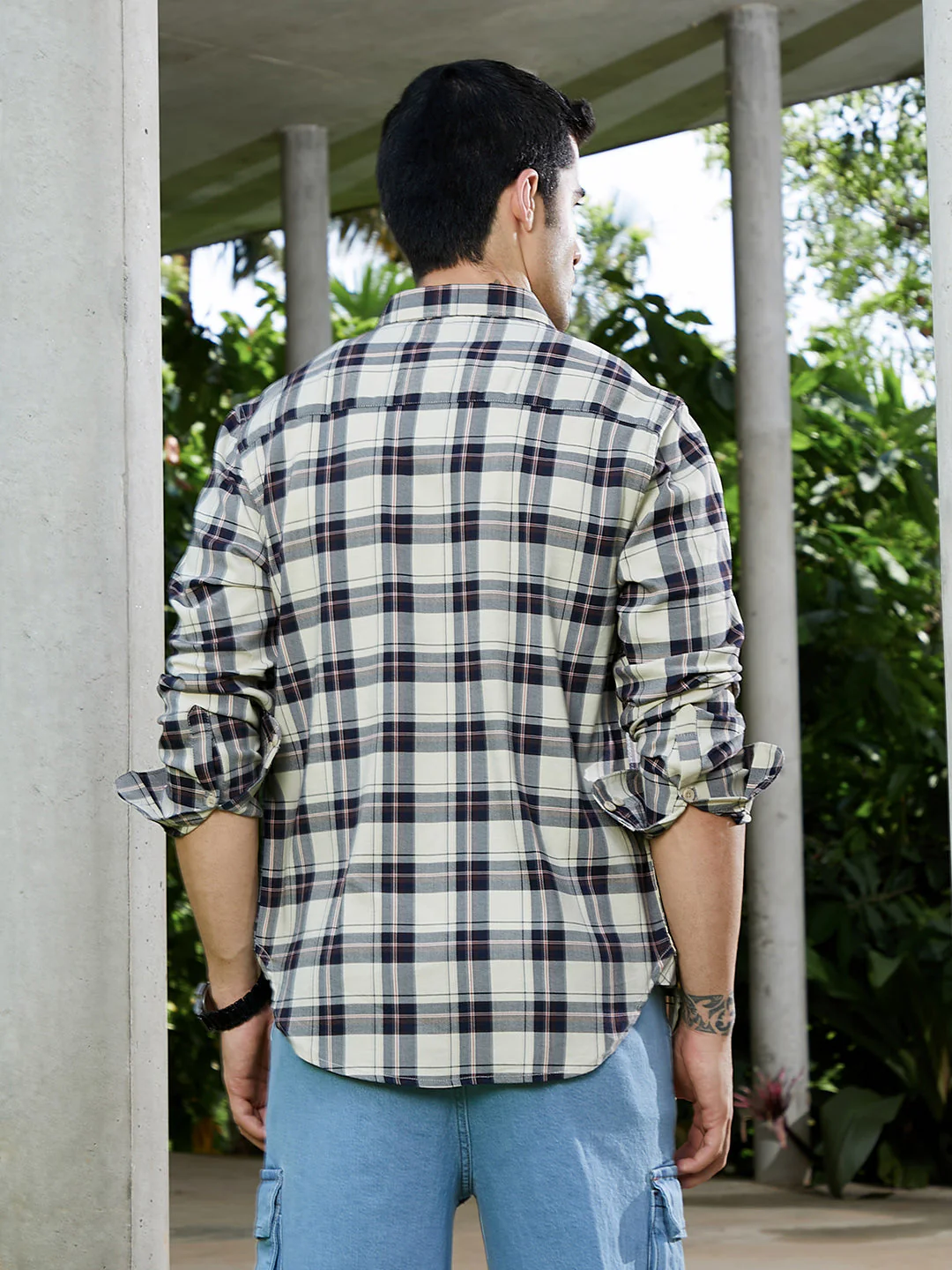 Button-Down Tartan Shirt - Image 4