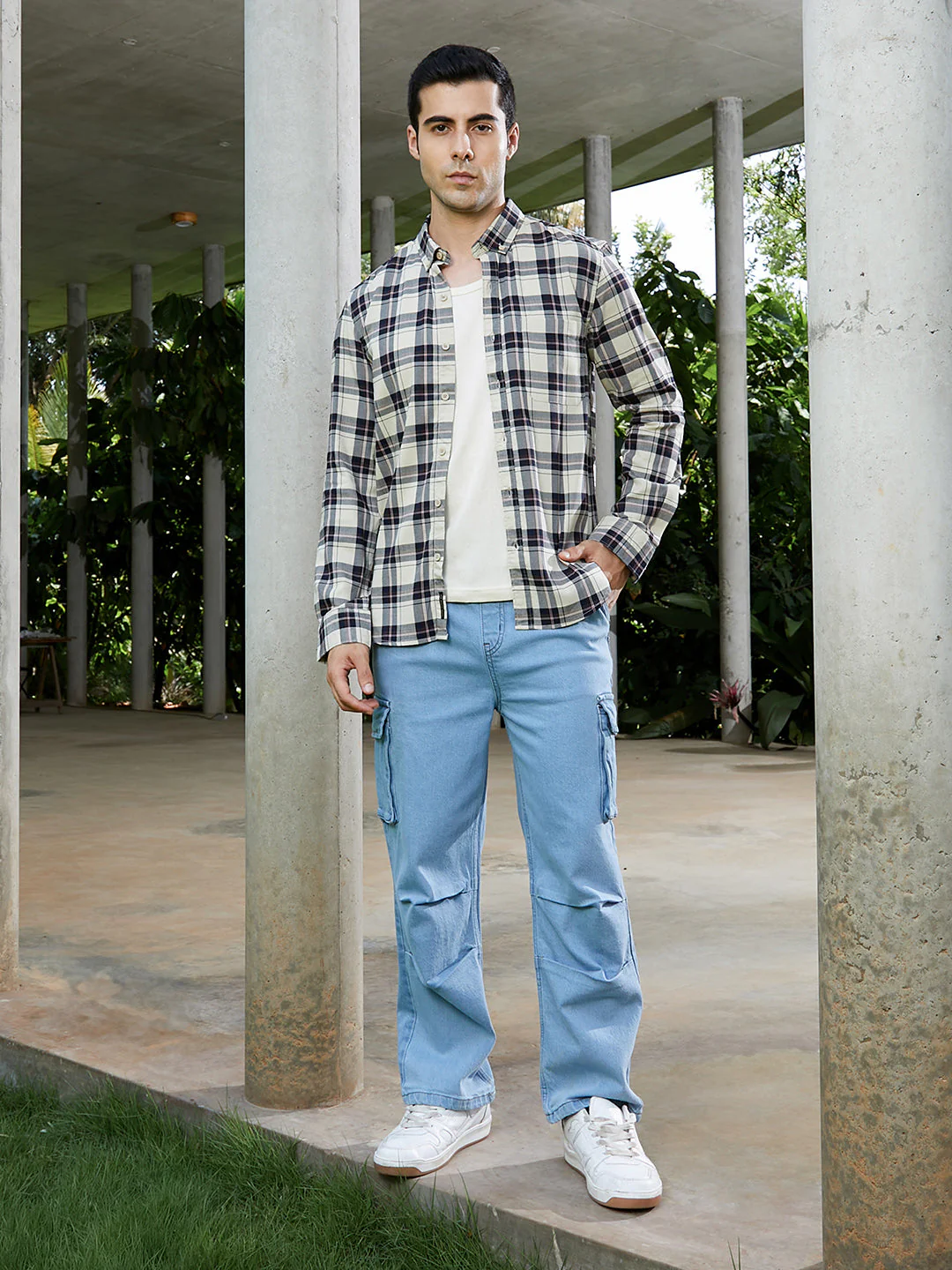 Button-Down Tartan Shirt - Image 5