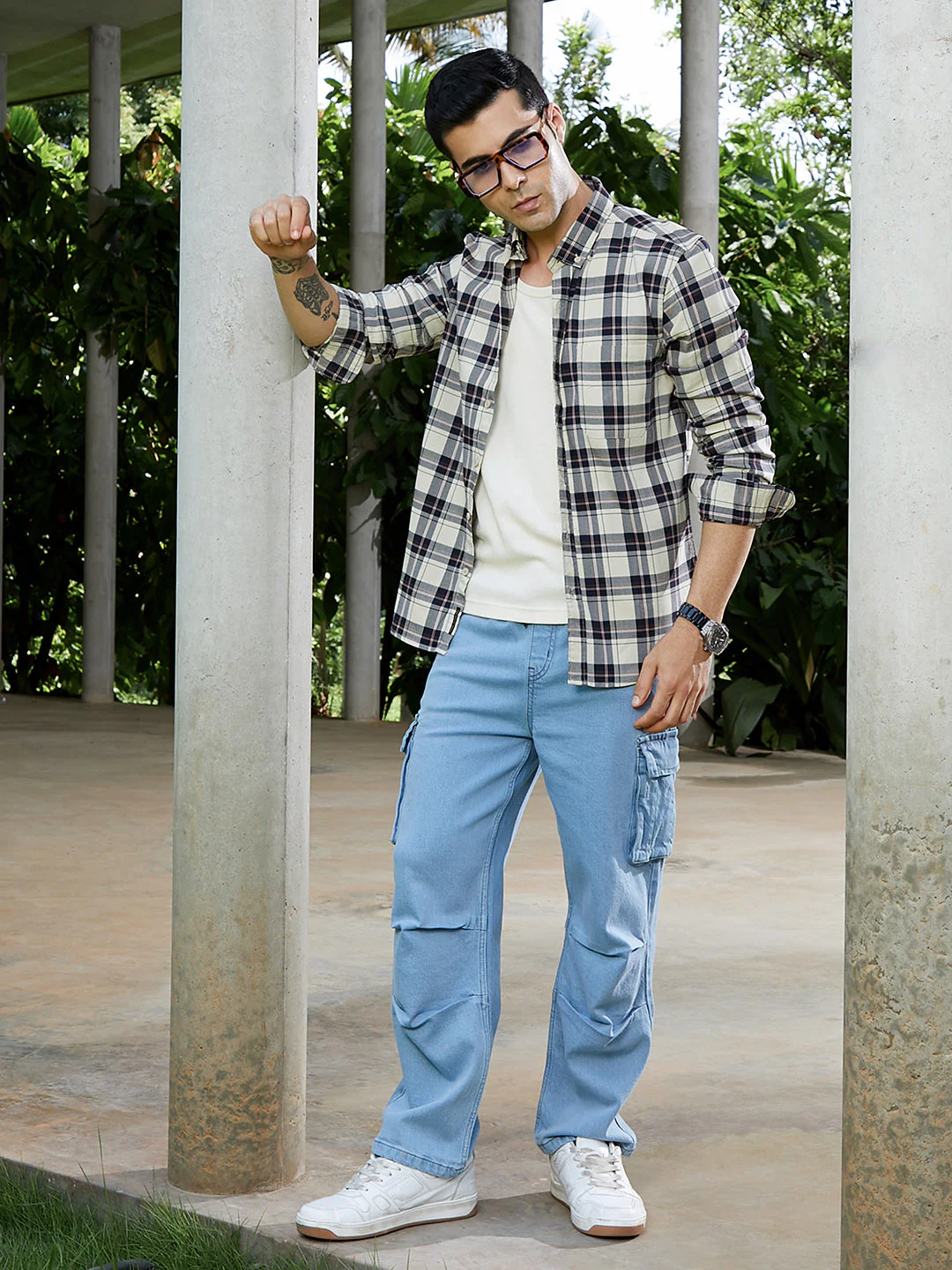 Button-Down Tartan Shirt - Image 6