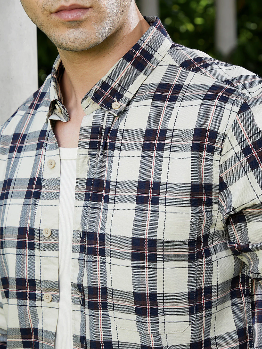 Button-Down Tartan Shirt - Image 7