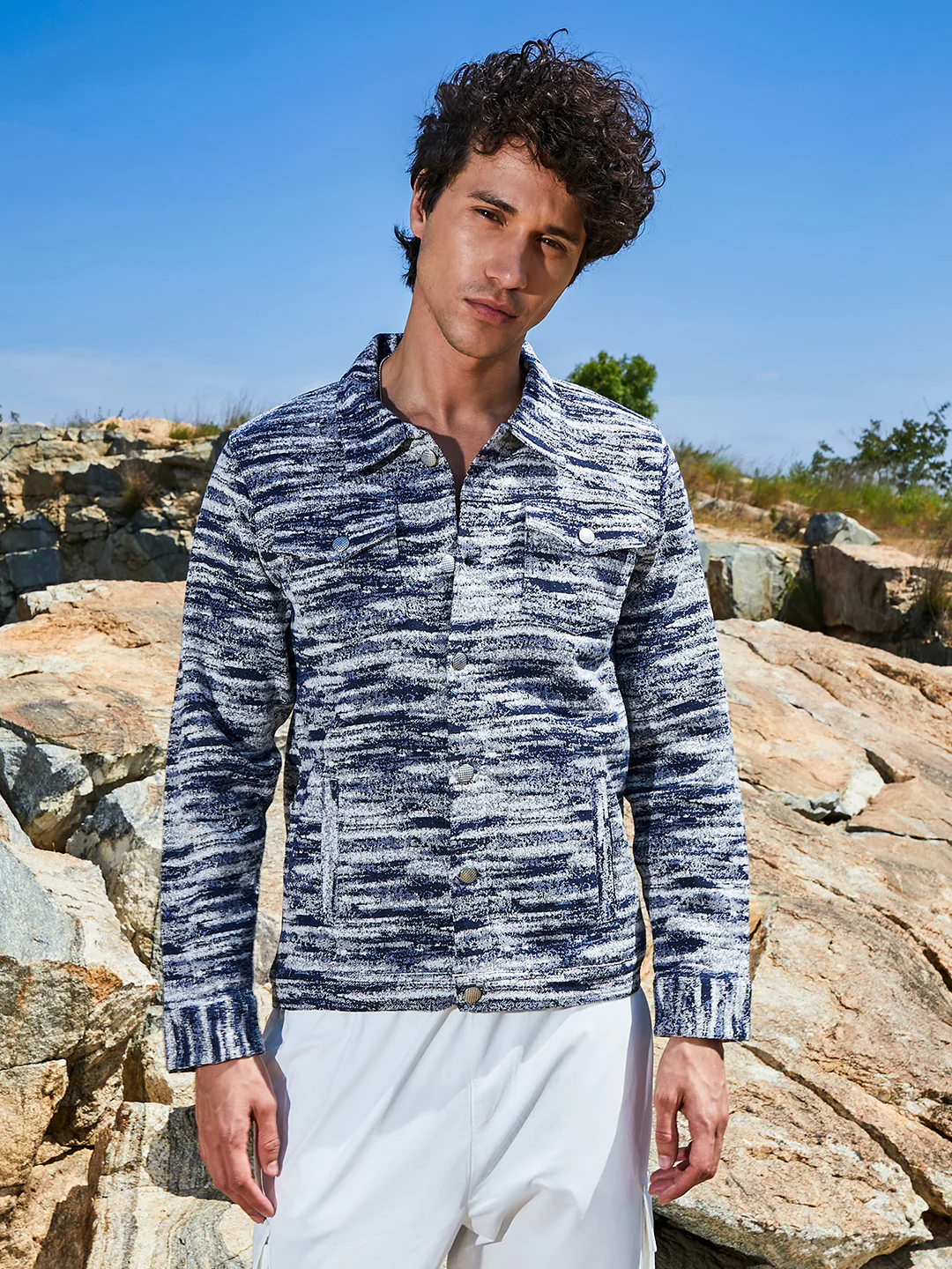 Textured Utility Jacket - Image 2