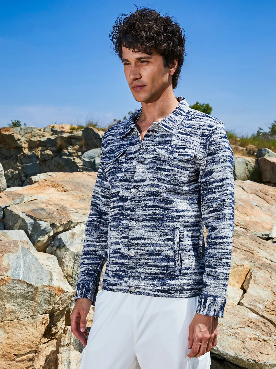 Textured Utility Jacket - Image 3