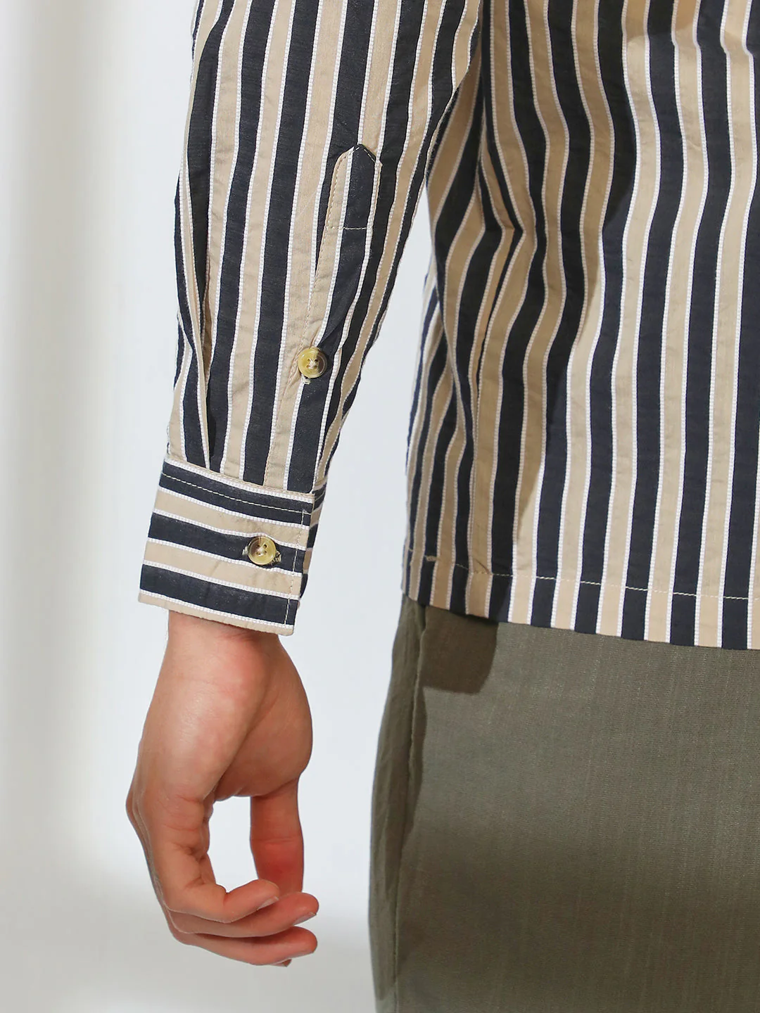 Candy Striped Oversized Shirt - Image 8