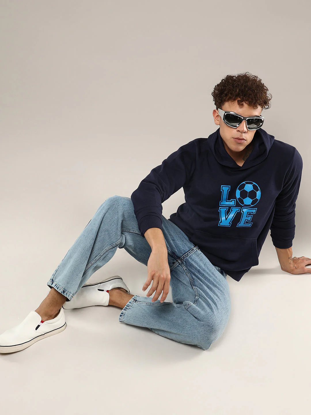 Love Football Hoodie With Kangaroo Pocket - Image 6