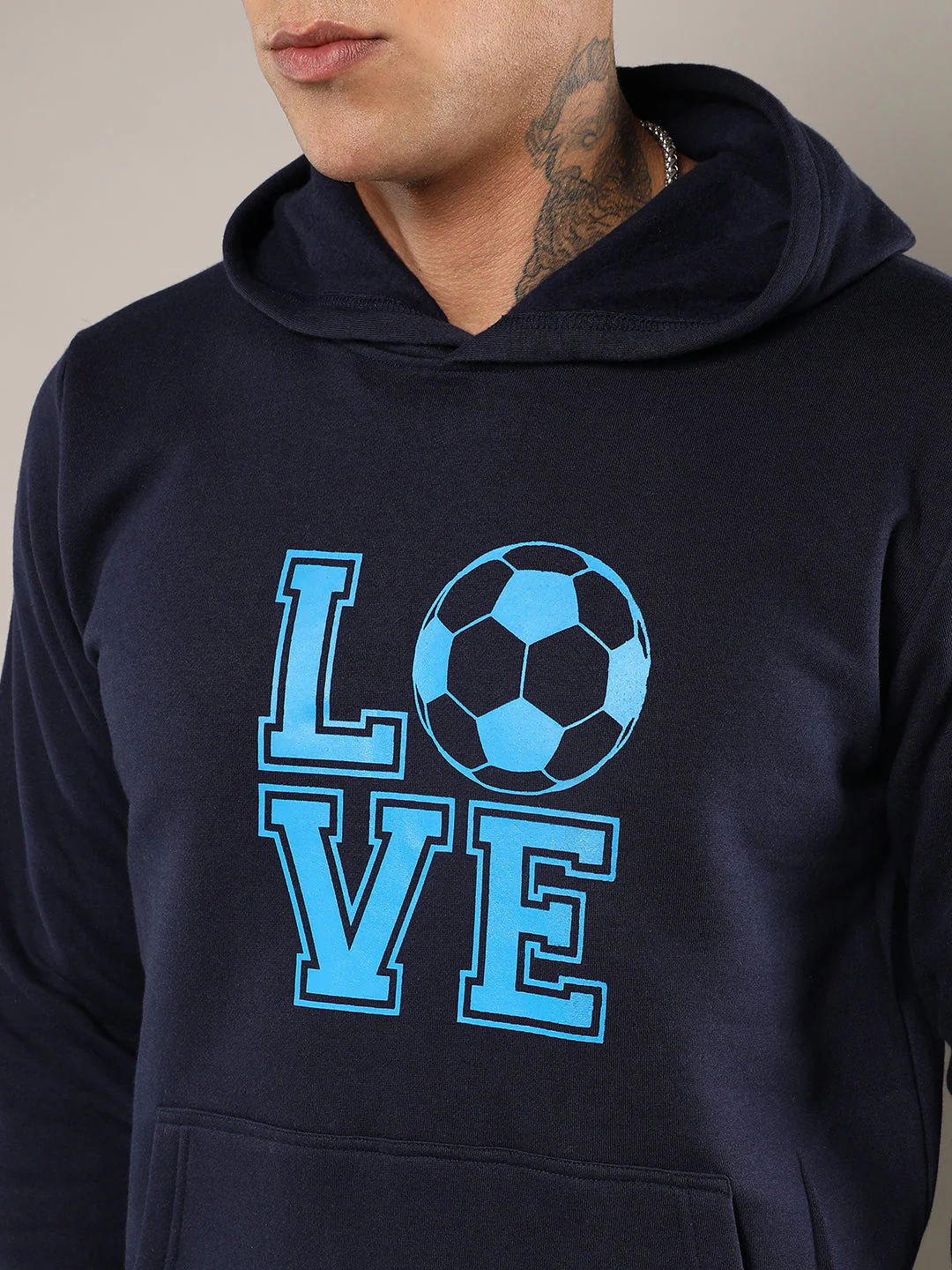 Love Football Hoodie With Kangaroo Pocket - Image 7