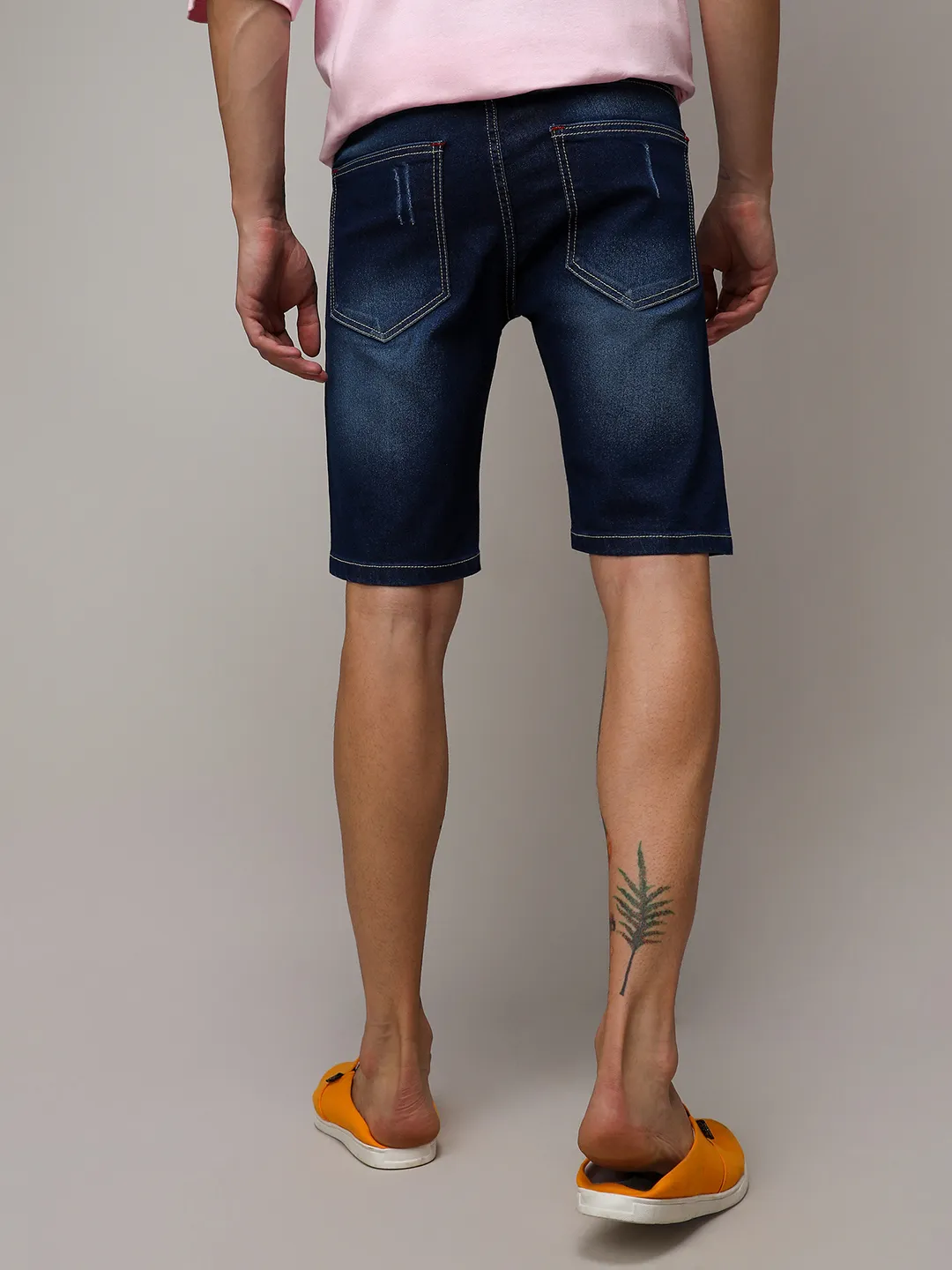 Minimal Distressed Denim Shorts - Image 4