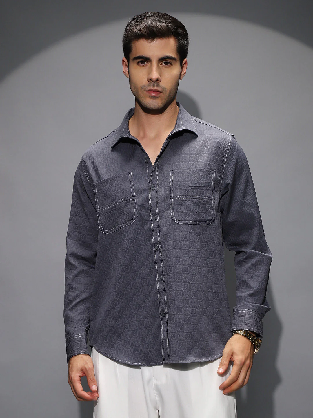 Obliqa-Utility Relaxed Shirt - Image 2