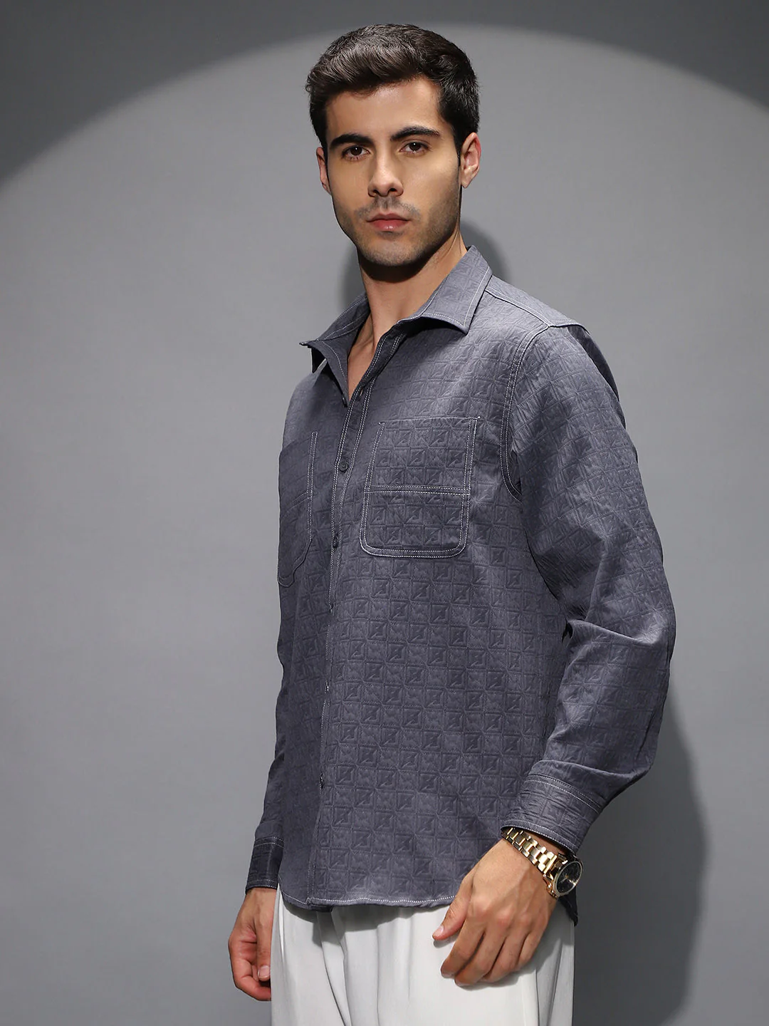 Obliqa-Utility Relaxed Shirt - Image 3