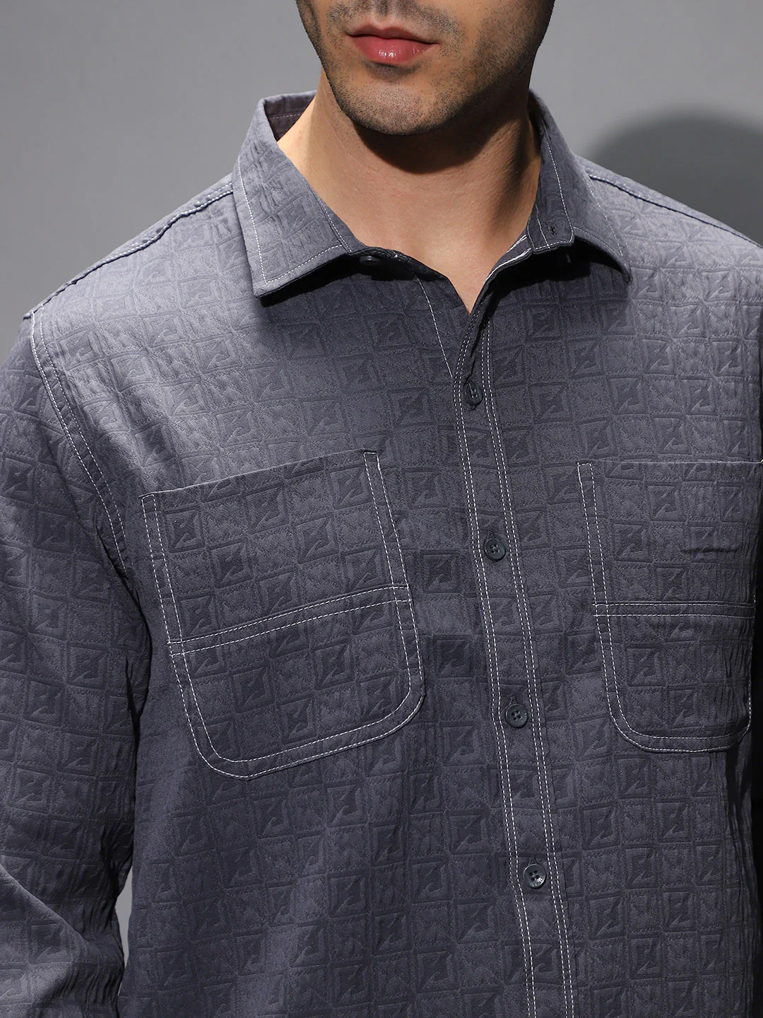 Obliqa-Utility Relaxed Shirt - Image 7