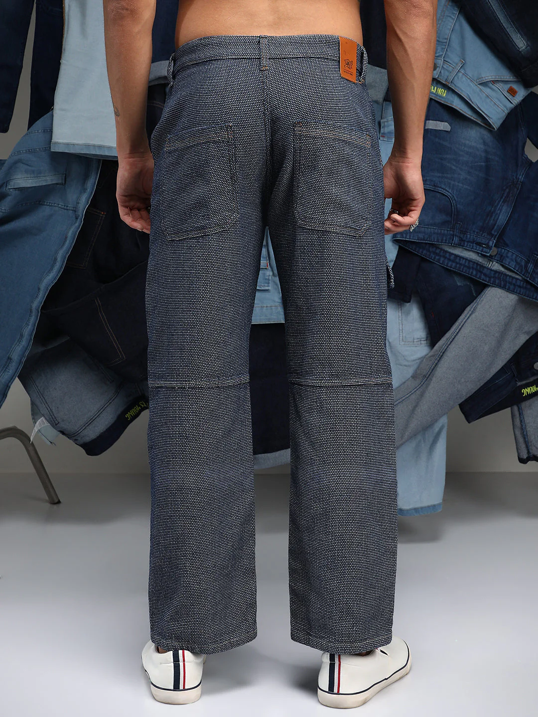 Panelled Straight-Fit Denim Jeans - Image 4