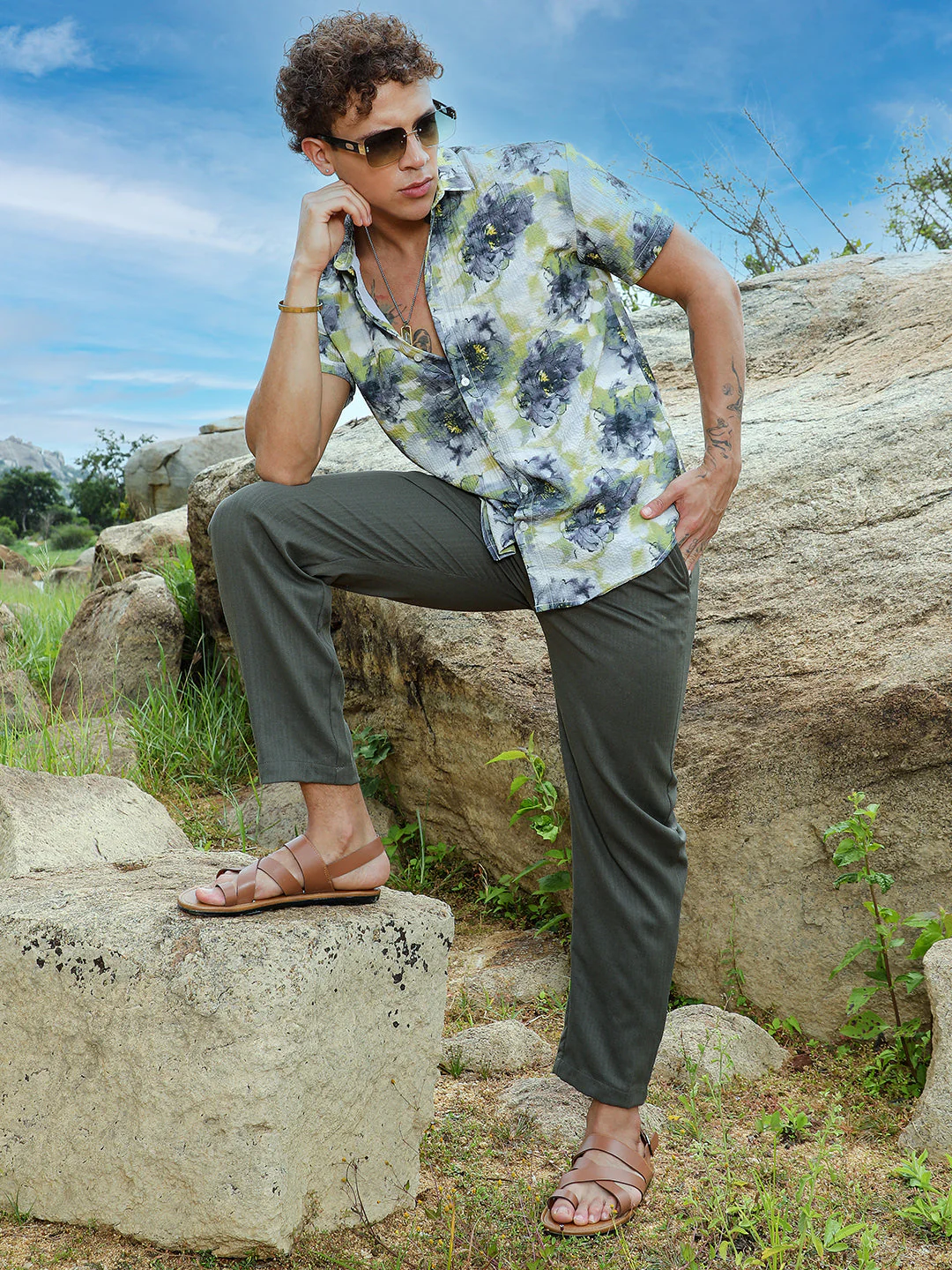 Smudged Botanical Shirt - Image 6