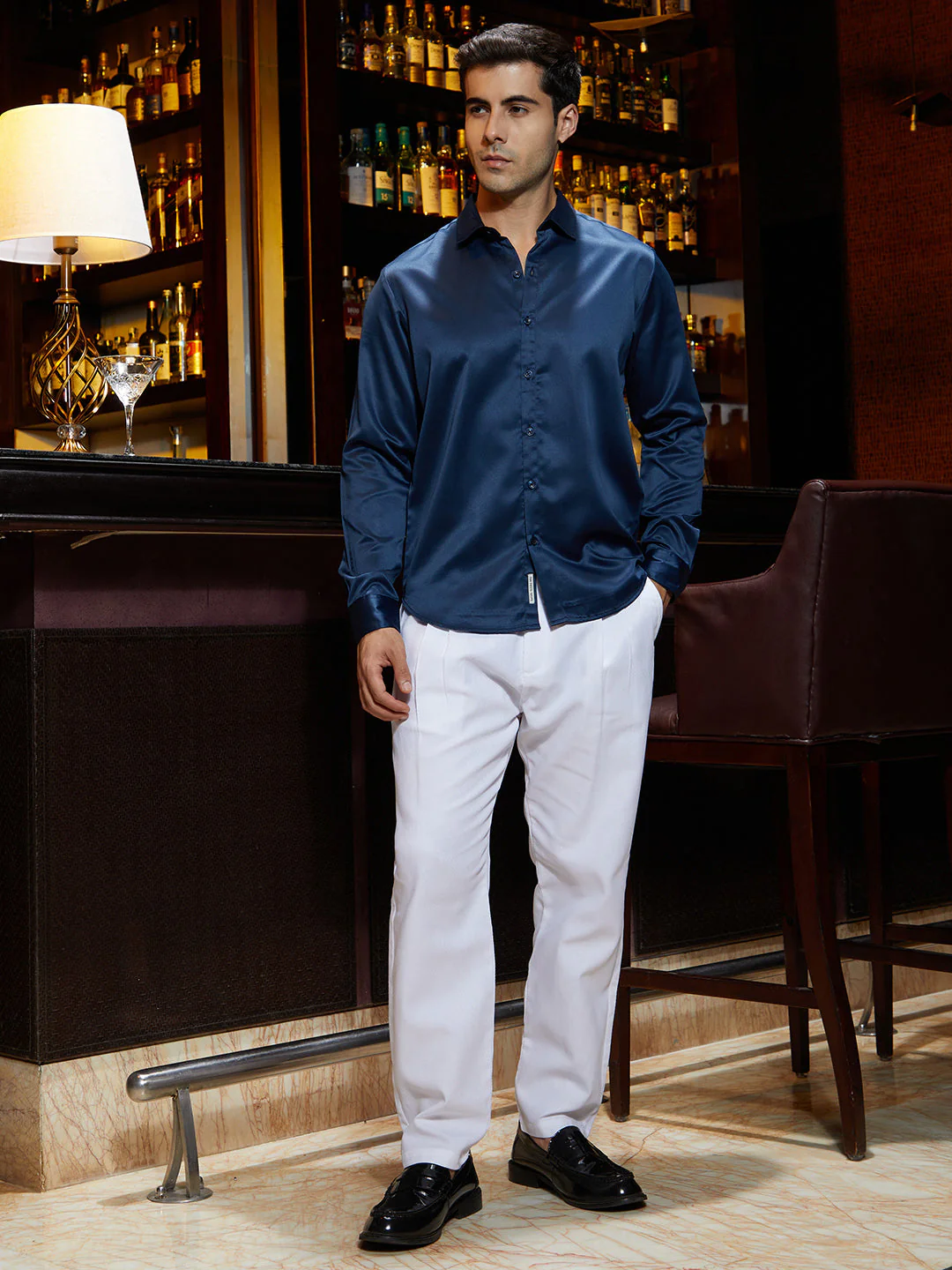 Satin Solid Shirt - Image 5