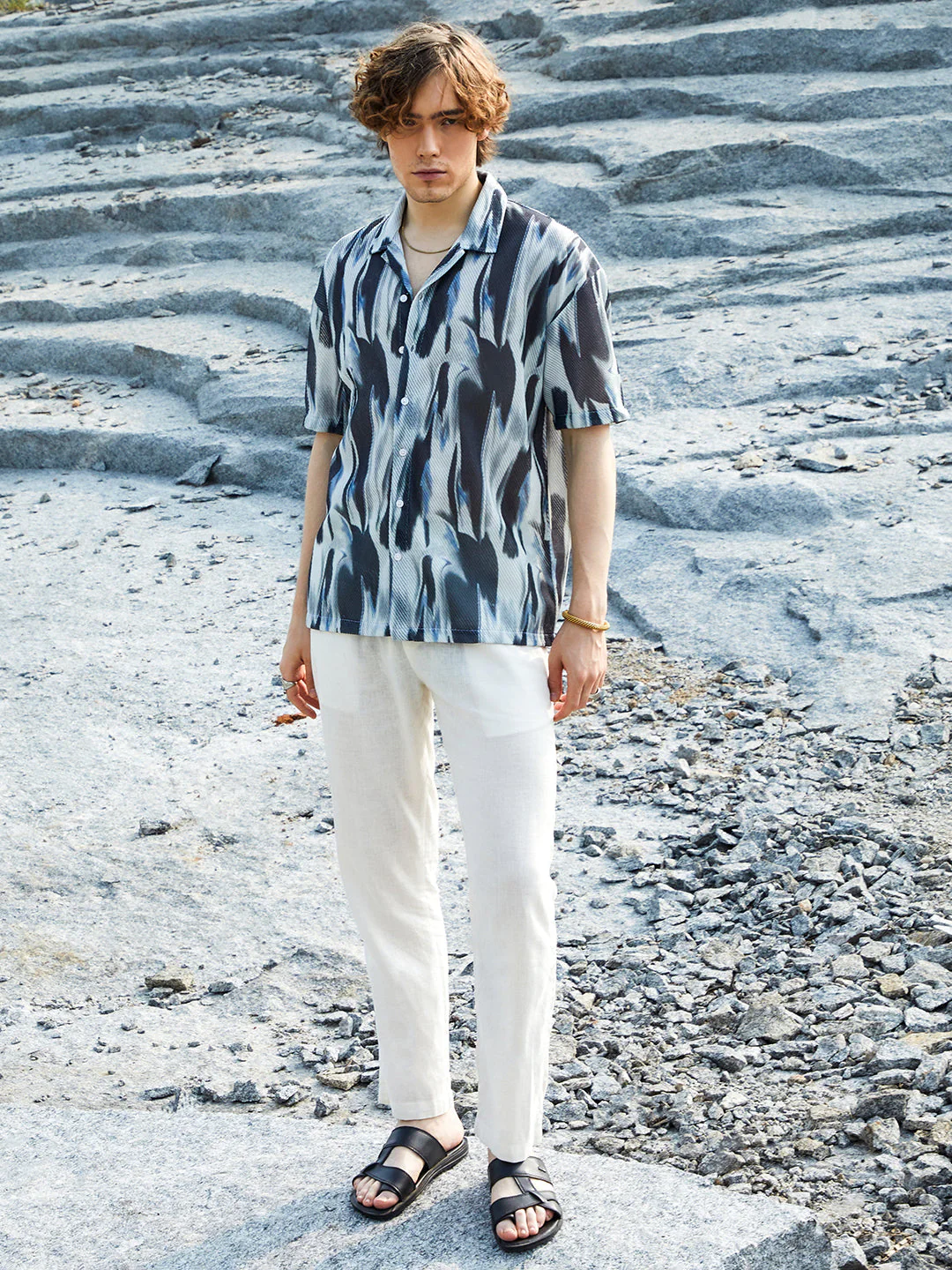 Strokes Mesh Oversized Shirt - Image 5