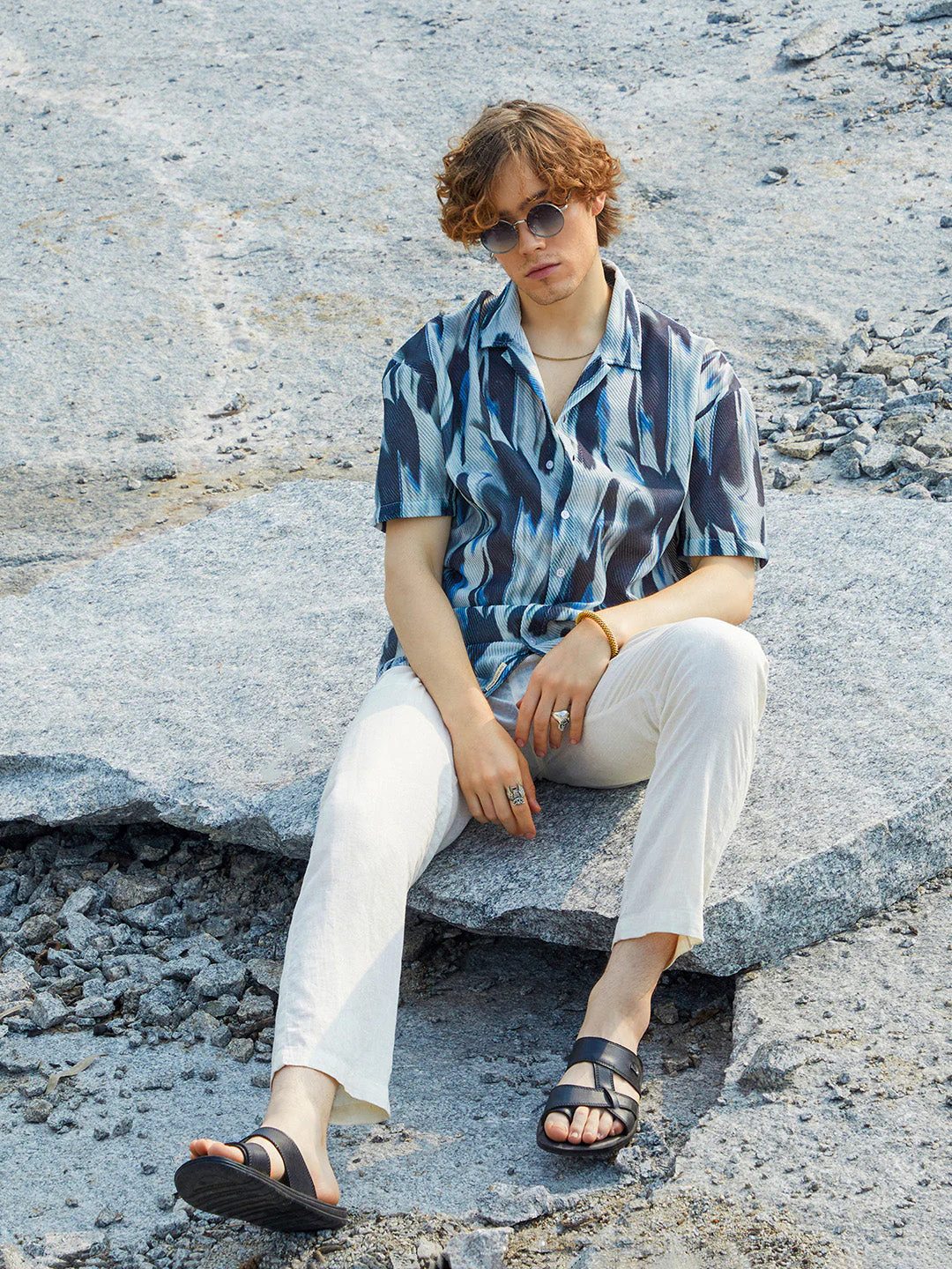 Strokes Mesh Oversized Shirt - Image 6