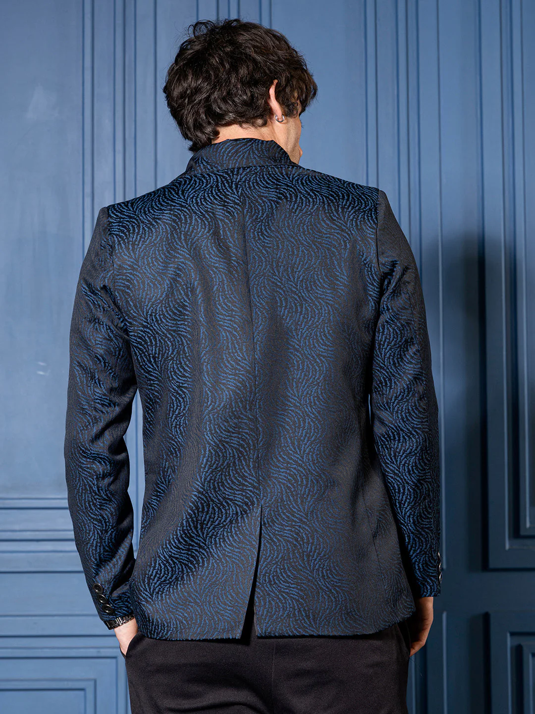 Tailored Streak Jacquard Blazer - Image 4