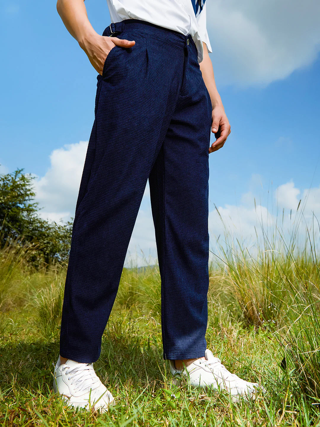 Tailored Waffle Trousers