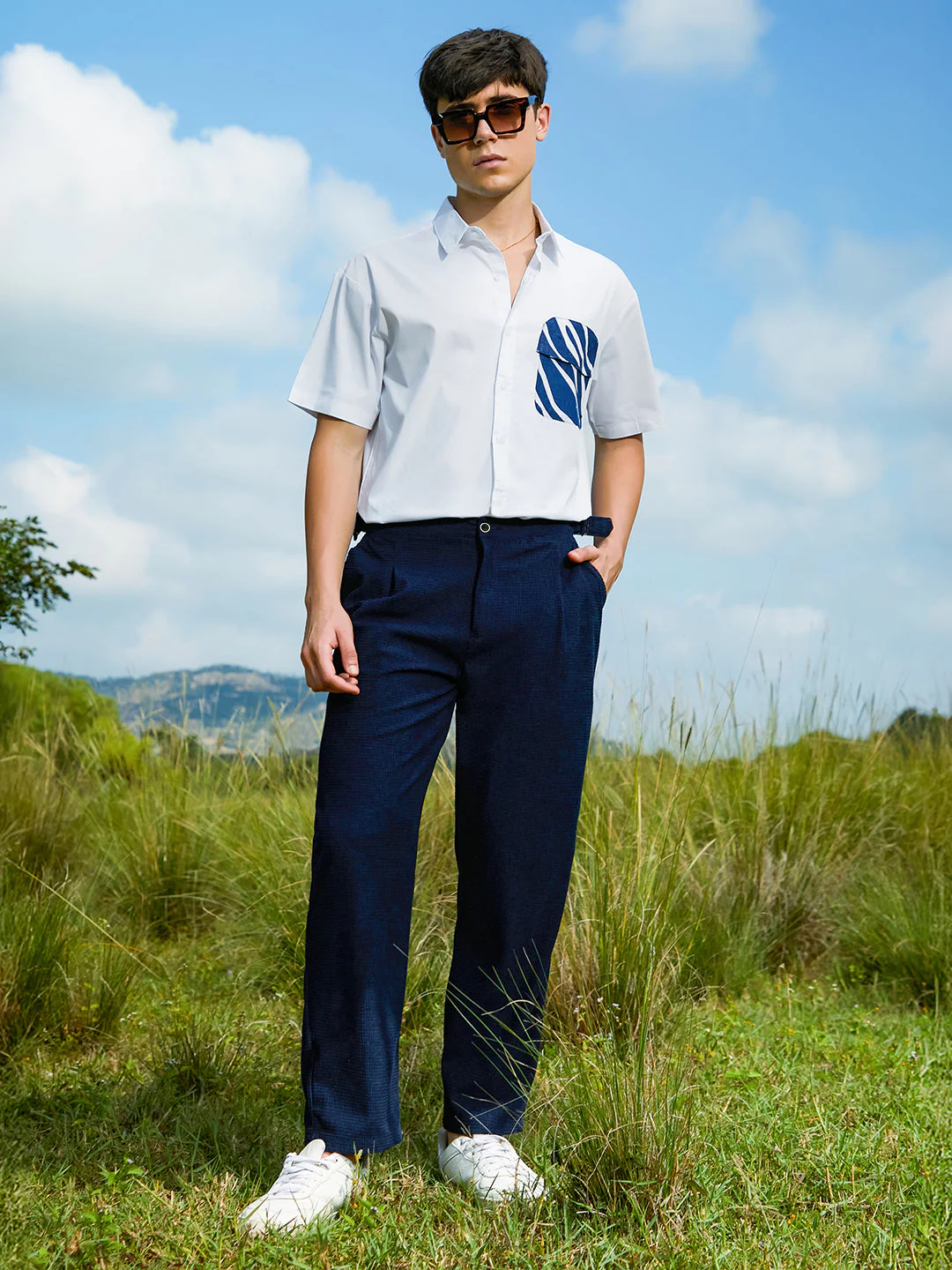 Tailored Waffle Trousers - Image 6