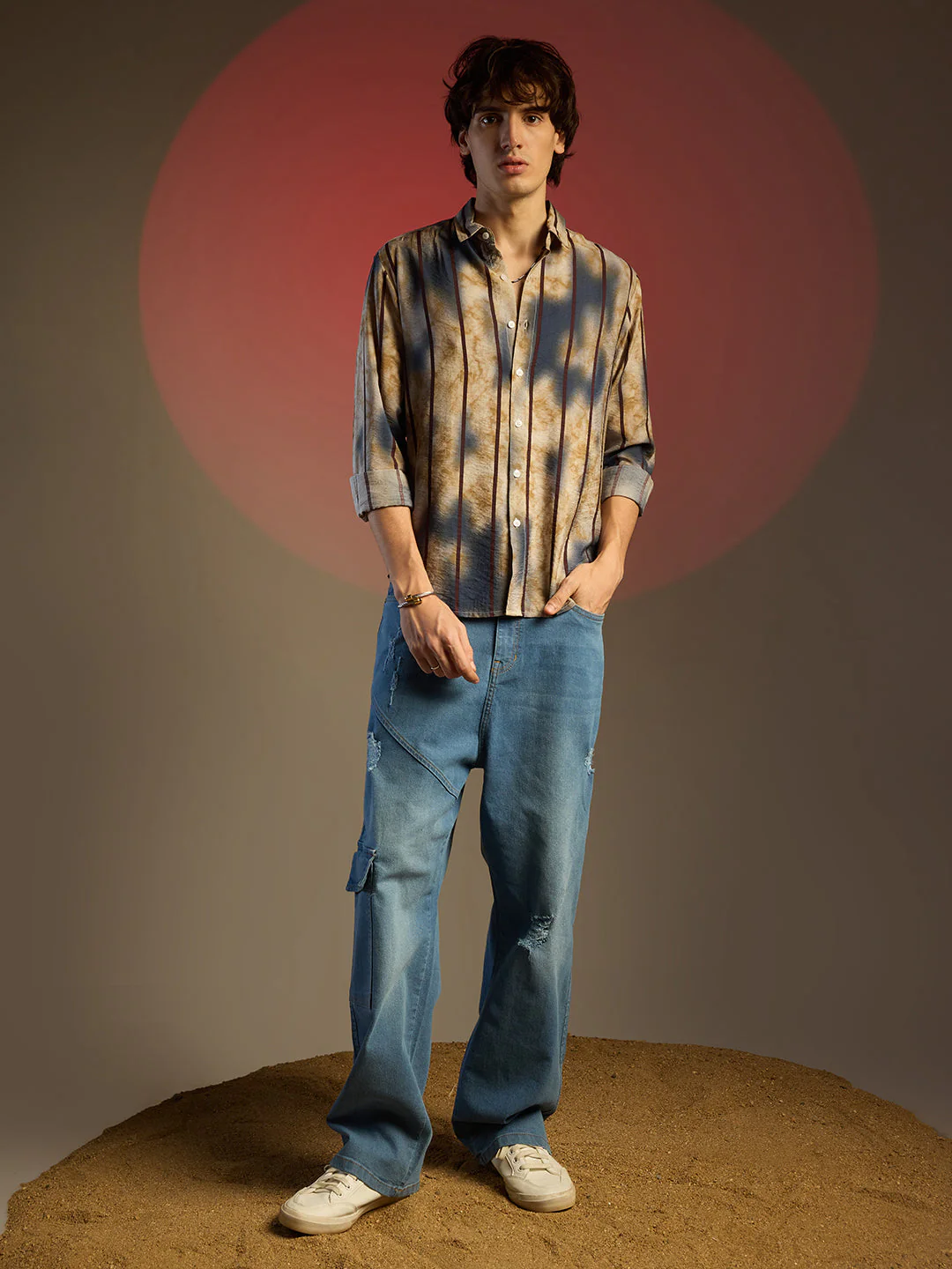 Tie-Dye Striped Shirt - Image 5