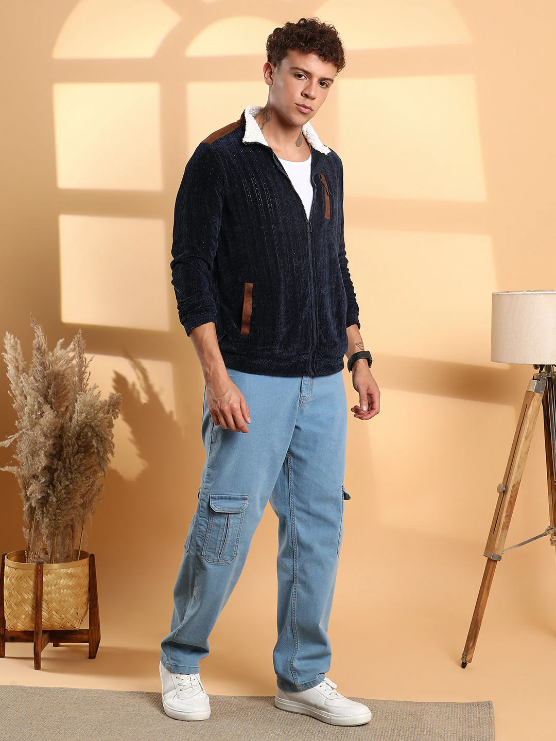 Zip-Front Cable Knit Jacket - Image 5