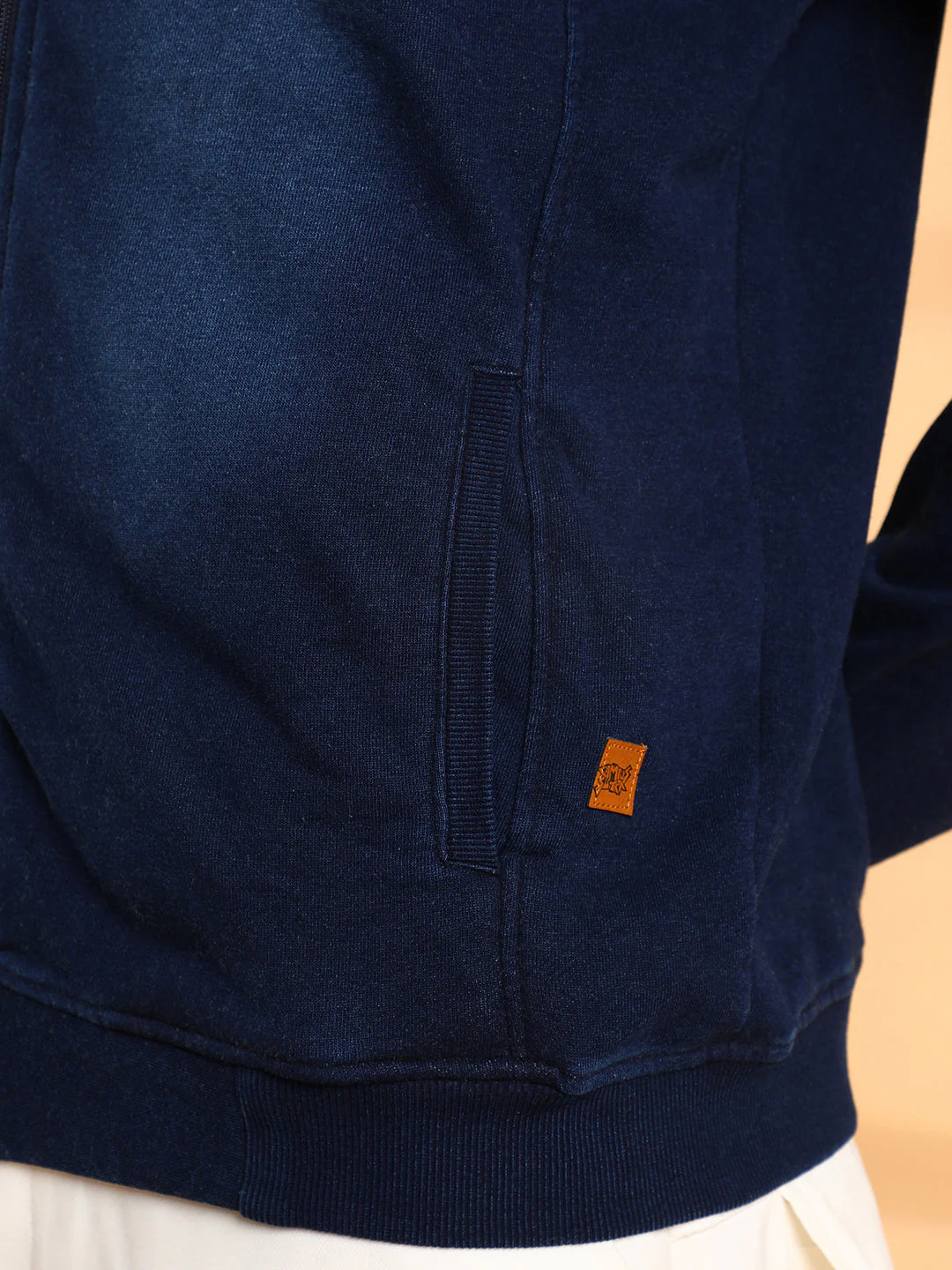 Zip-Front Dark-Wash Denim Jacket - Image 8