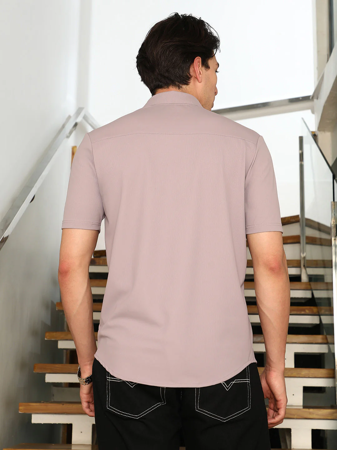 Seamless Waffle-Knit Shirt - Image 4