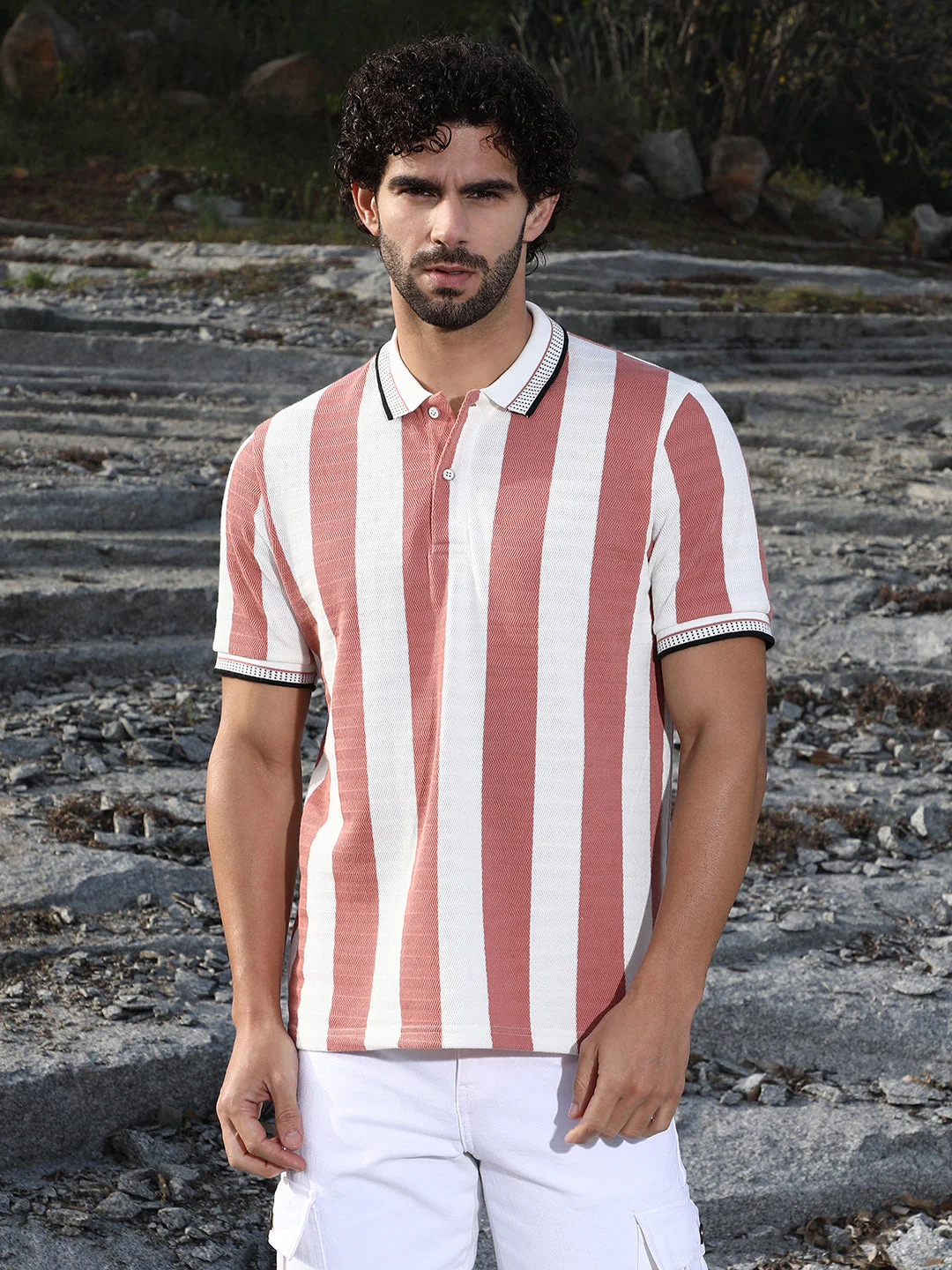 Awning-Striped Polo T-Shirt - Image 2