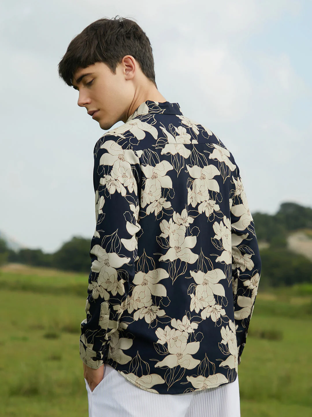 Botanical Imprint Shirt - Image 4