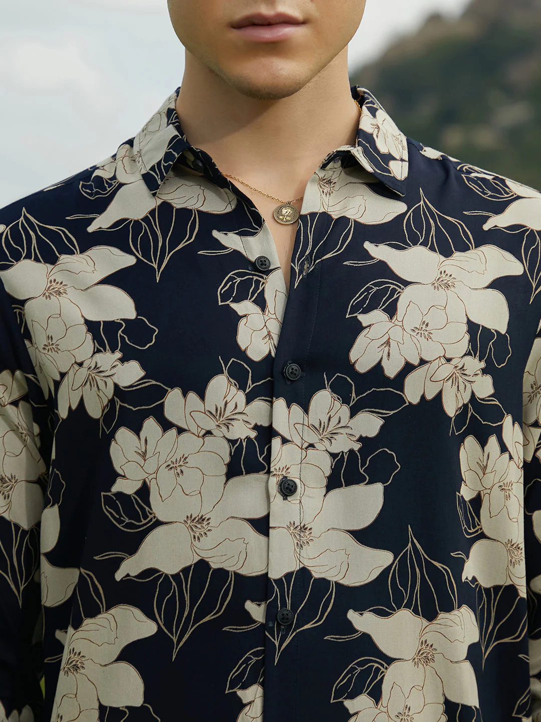 Botanical Imprint Shirt - Image 7