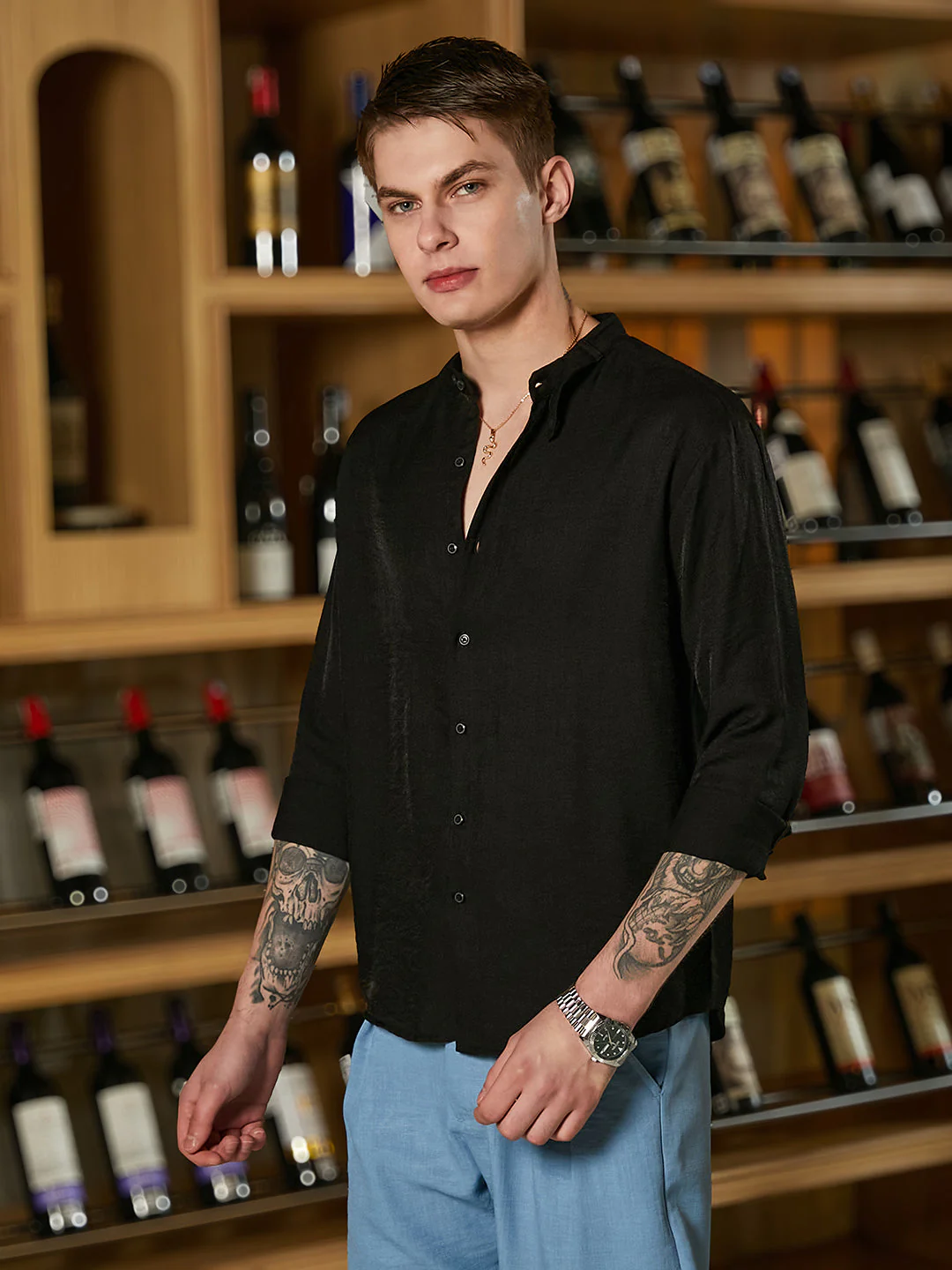 Breezy Mandarin Shirt - Image 3
