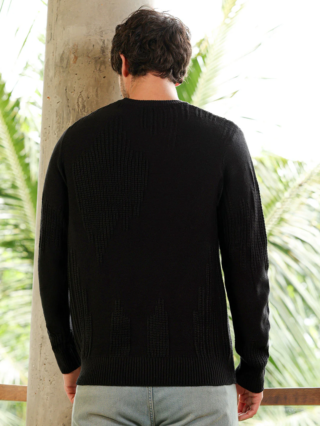 Drip-Jacquard Pullover Sweater - Image 4