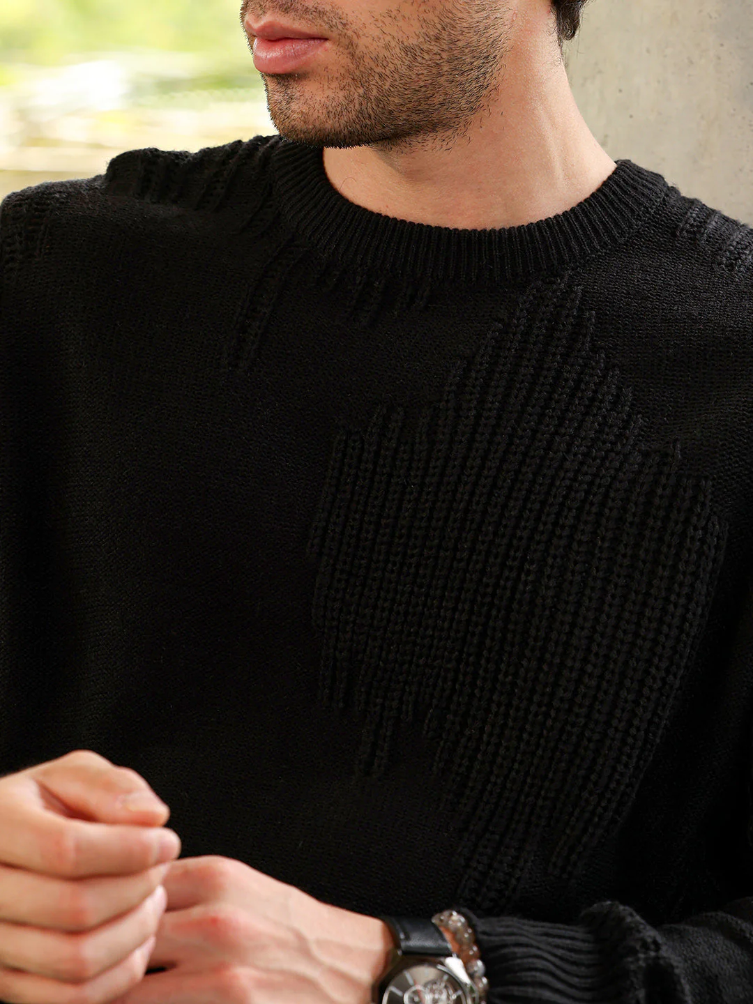 Drip-Jacquard Pullover Sweater - Image 7