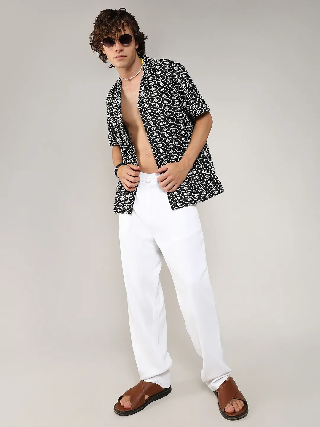 Embroidered Geometric Shirt - Image 10