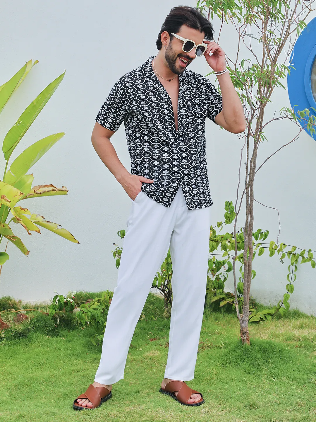 Embroidered Geometric Shirt - Image 3