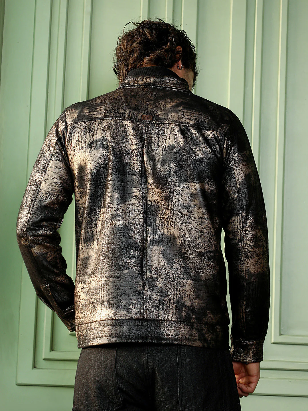 Reptilia-Jacquard Bomber Jacket - Image 4
