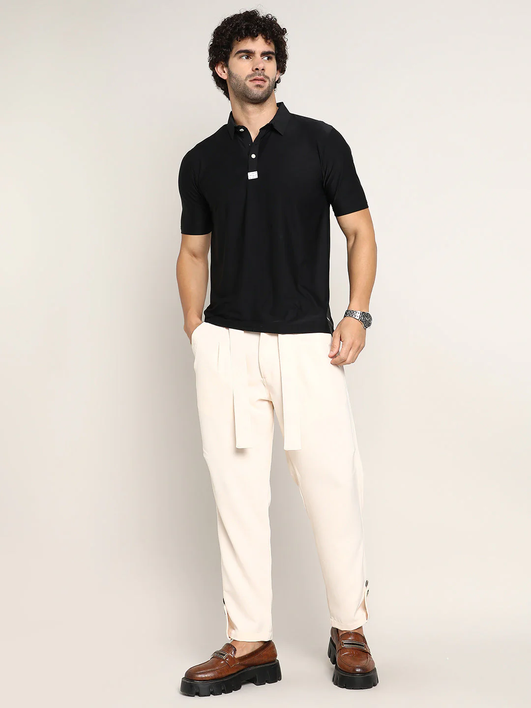 Seamless Solid Polo T-Shirt - Image 6