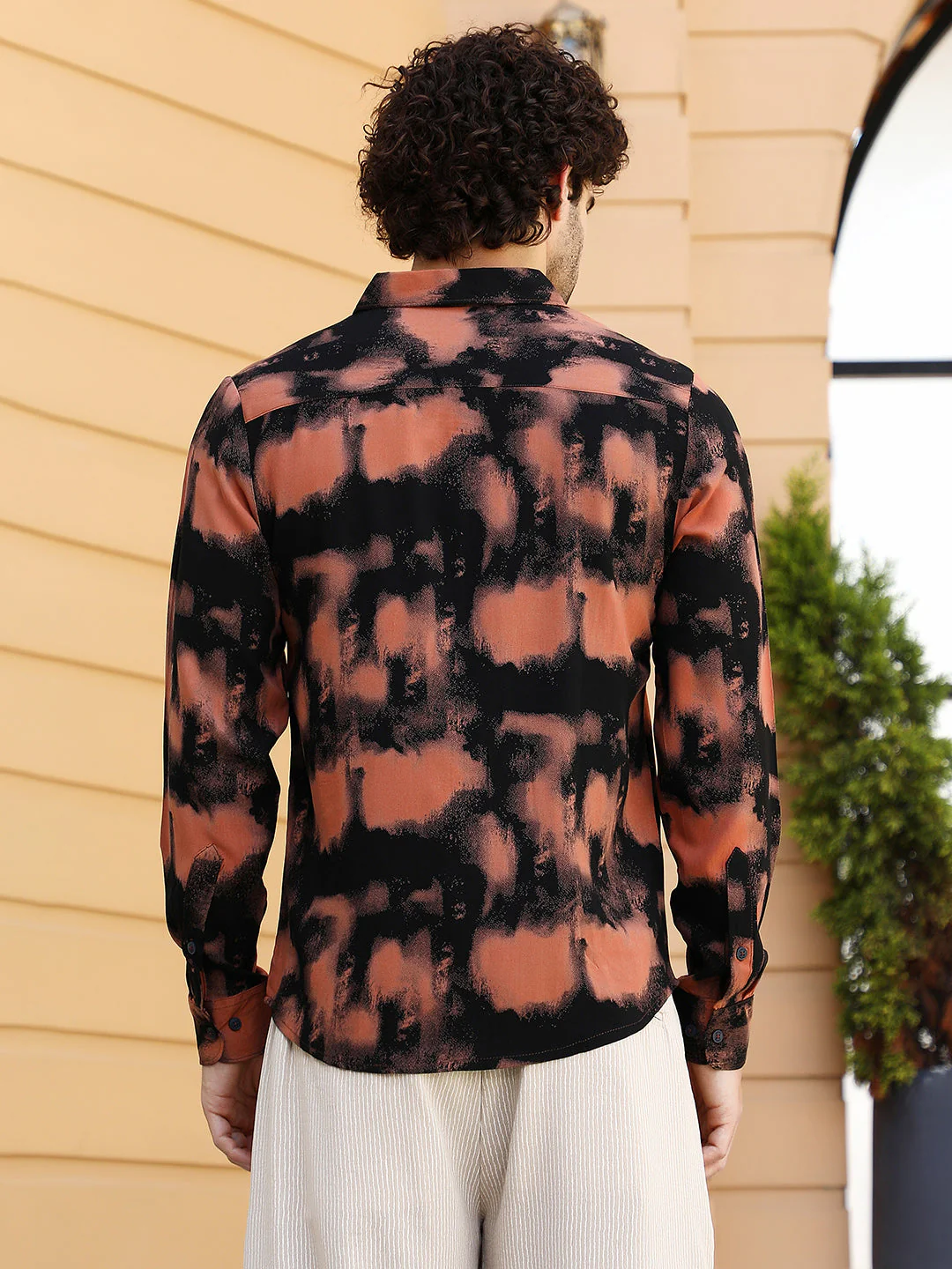 Smudged-Block Regular Shirt - Image 4