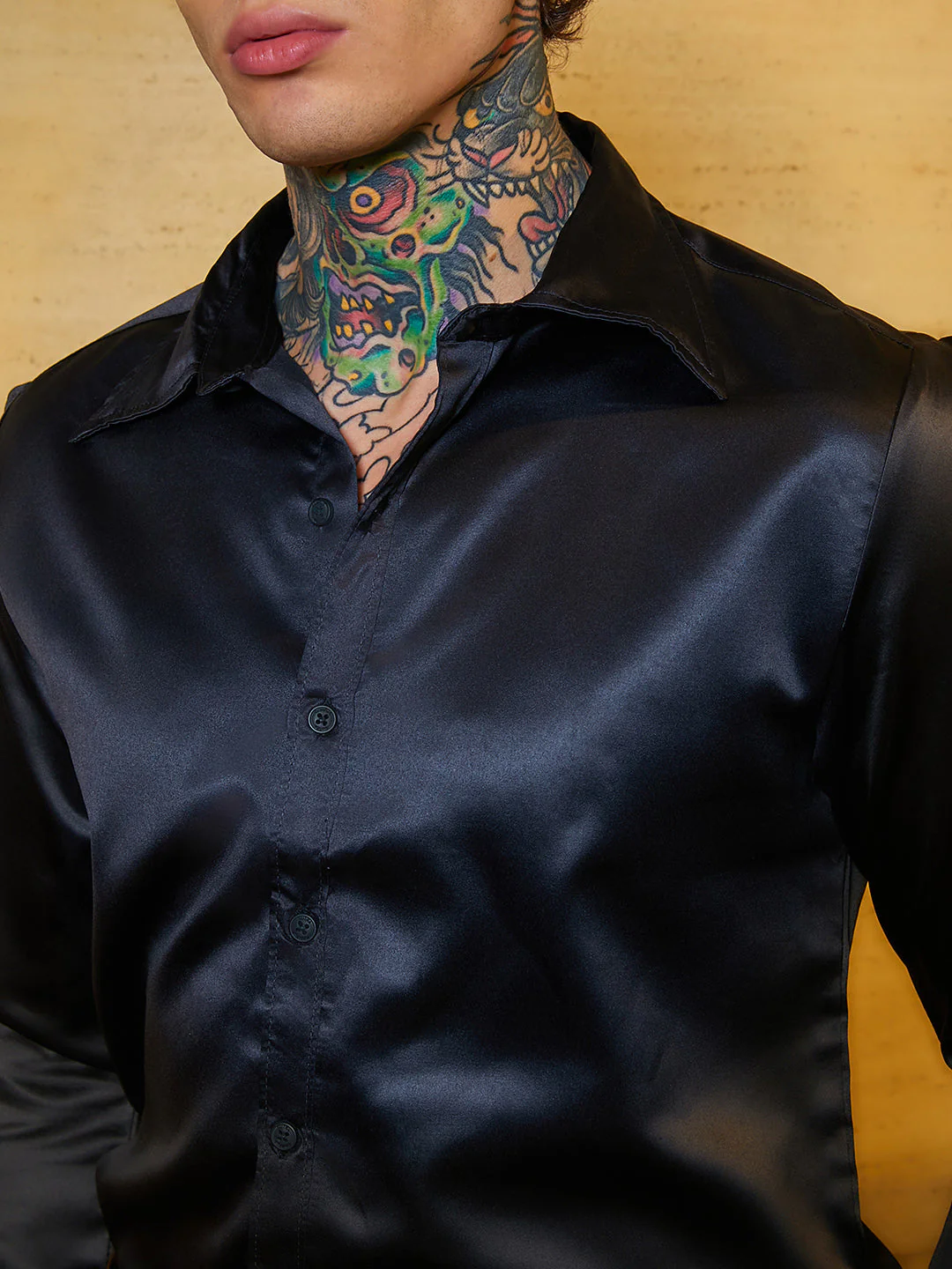Solid Satin Shirt - Image 7