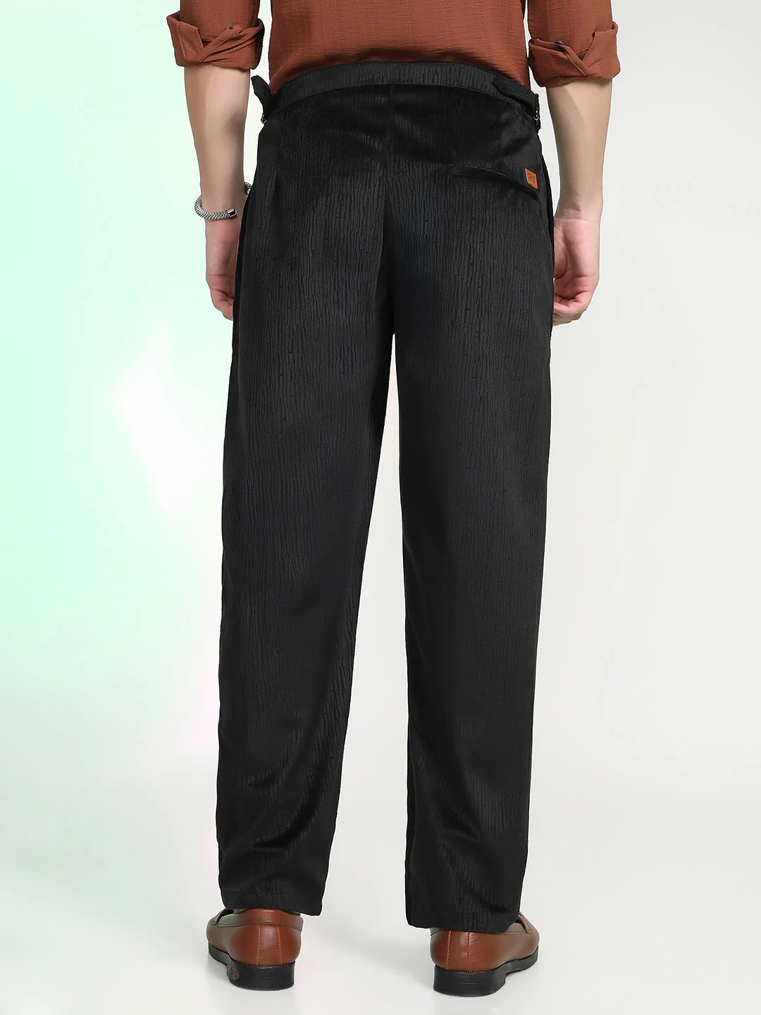 Lightweight - Veined Tailored Trousers - Image 4