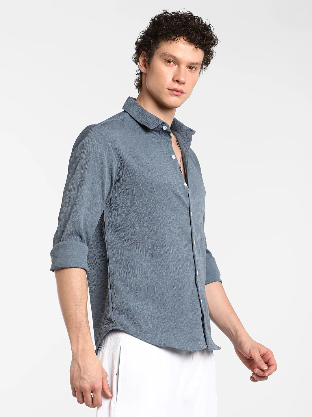 Abstract-Textured Shirt - Image 10